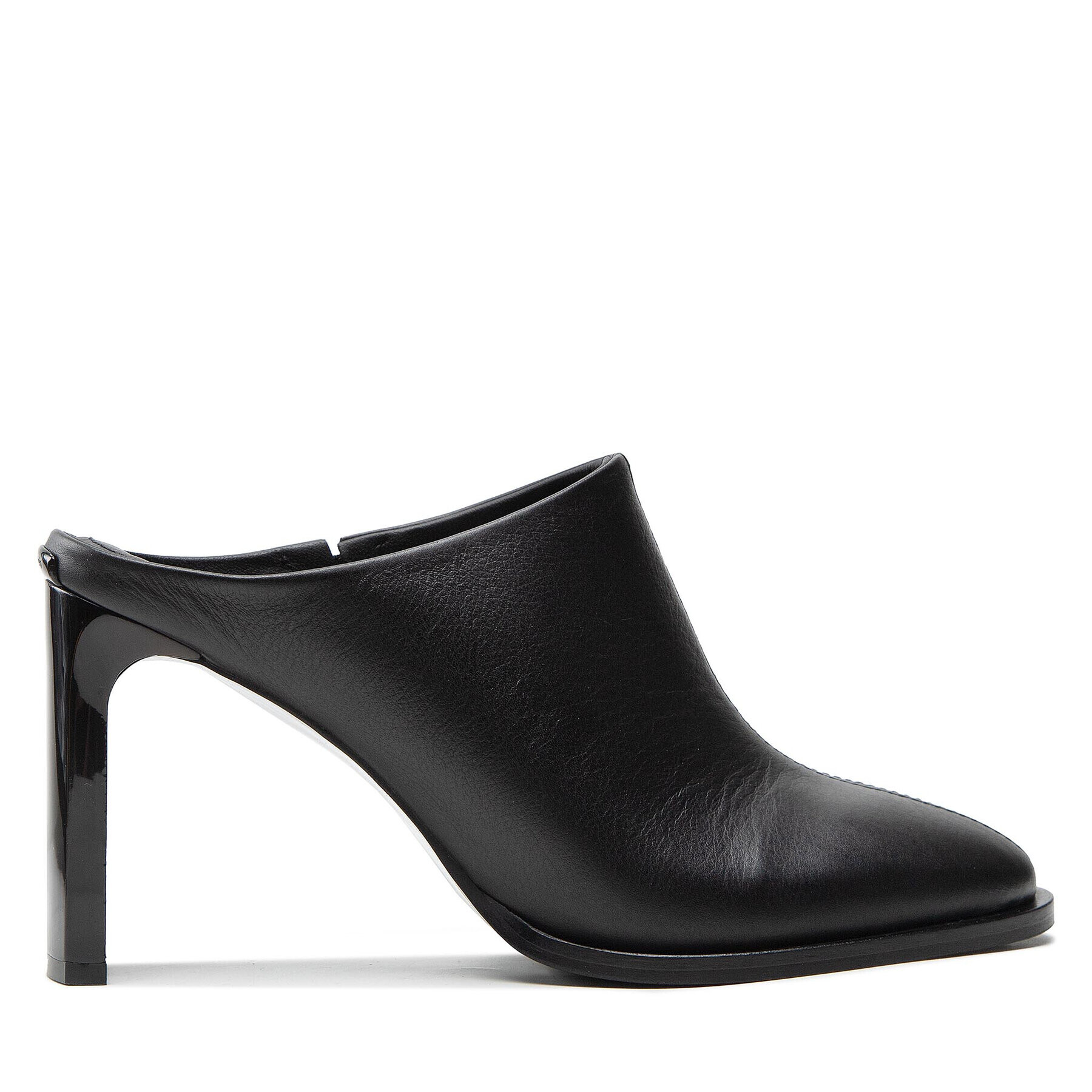 Calvin Klein Чехли Curved Stil Mule 80 HW0HW01239 Черен - Pepit.bg