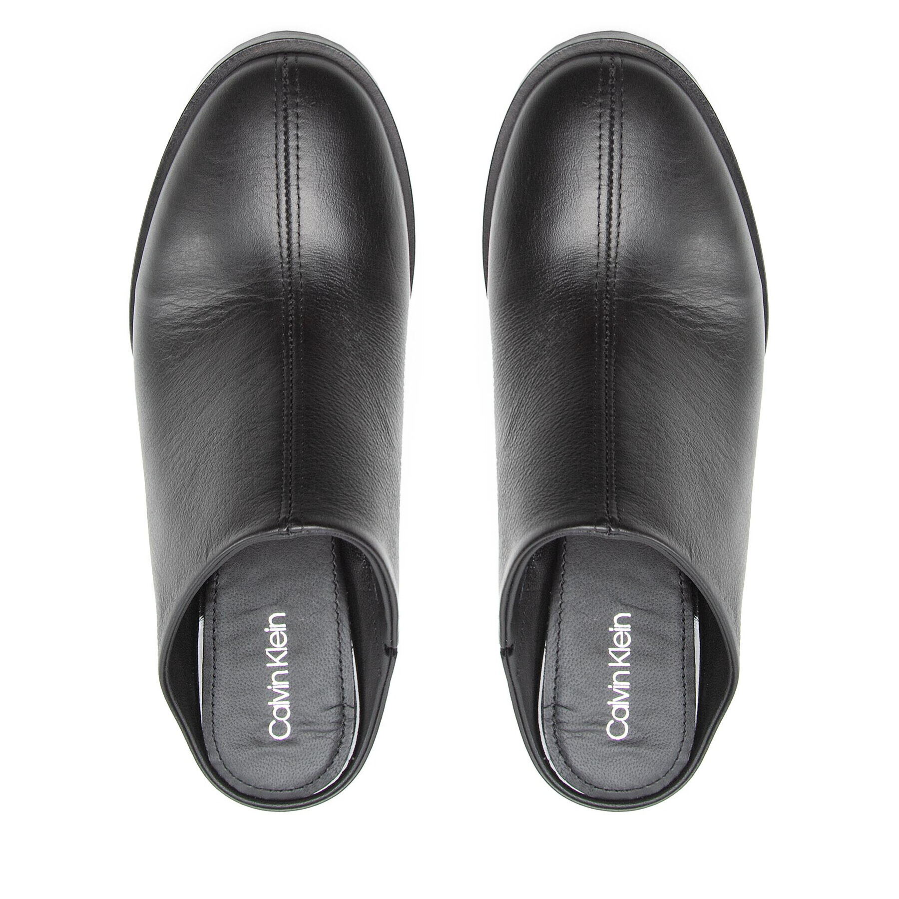 Calvin Klein Чехли Curved Stil Mule 80 HW0HW01239 Черен - Pepit.bg