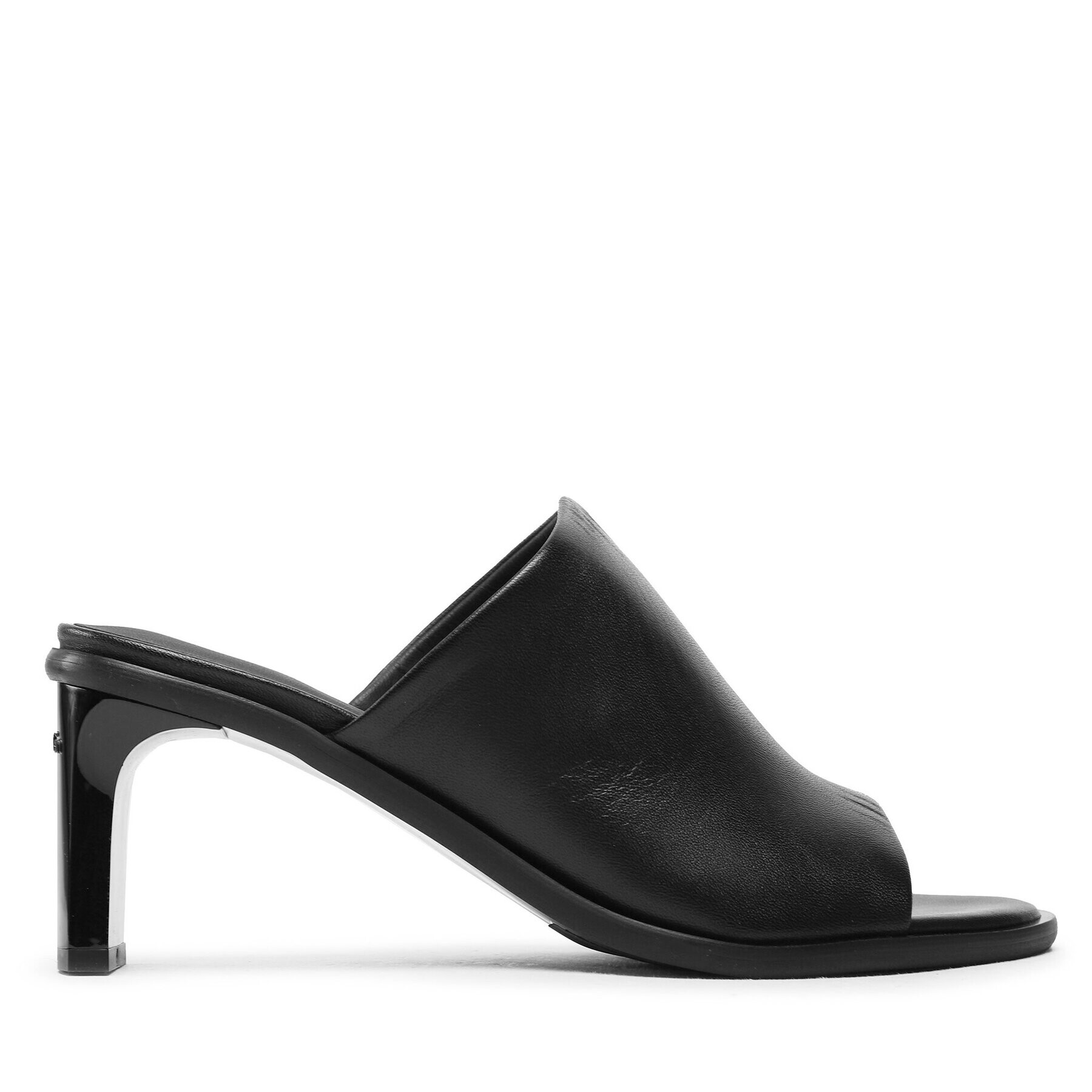 Calvin Klein Чехли Curved Stiletto Mule HW0HW01628 BEH Черен - Pepit.bg