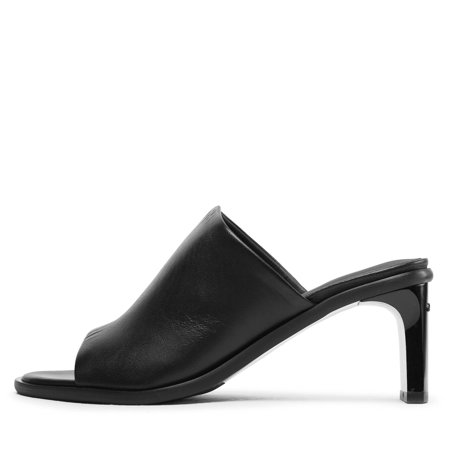 Calvin Klein Чехли Curved Stiletto Mule HW0HW01628 BEH Черен - Pepit.bg