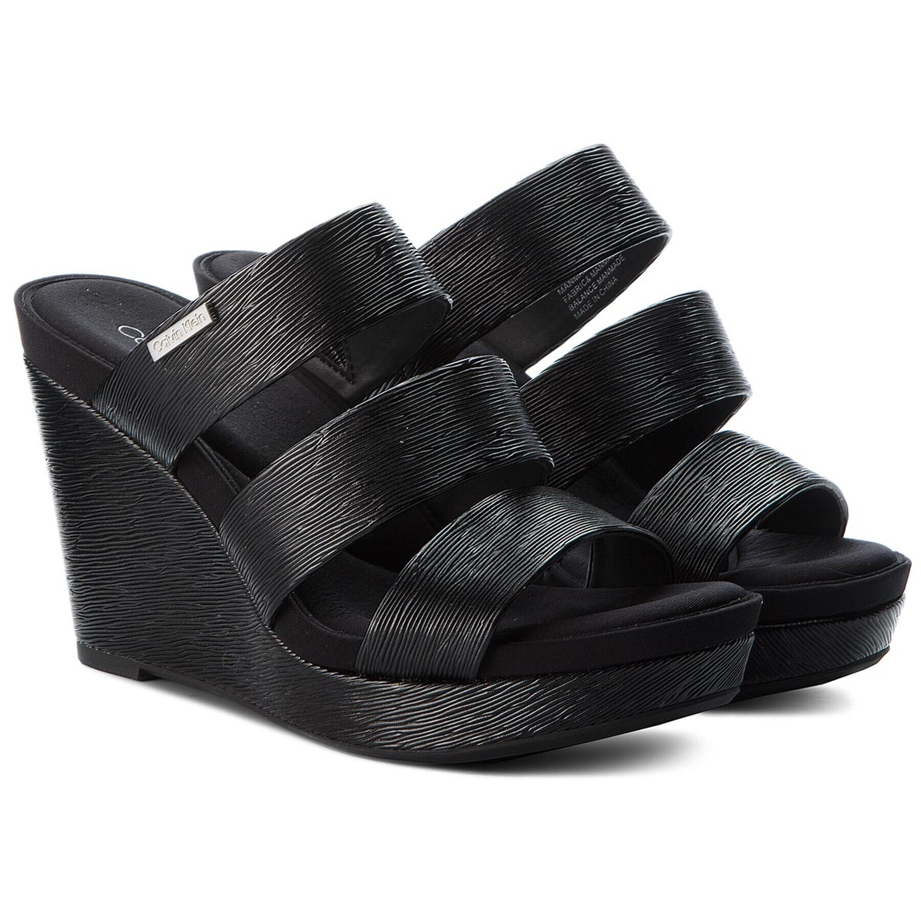 Calvin Klein Чехли Jileean E6547 Черен - Pepit.bg