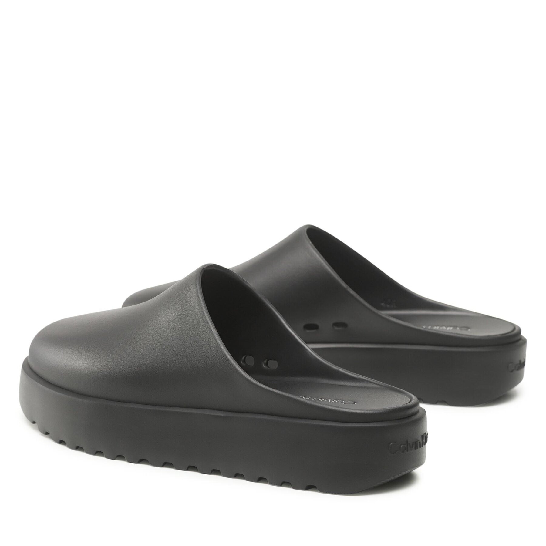 Calvin Klein Чехли Mule Slipper HM0HM00872 Черен - Pepit.bg
