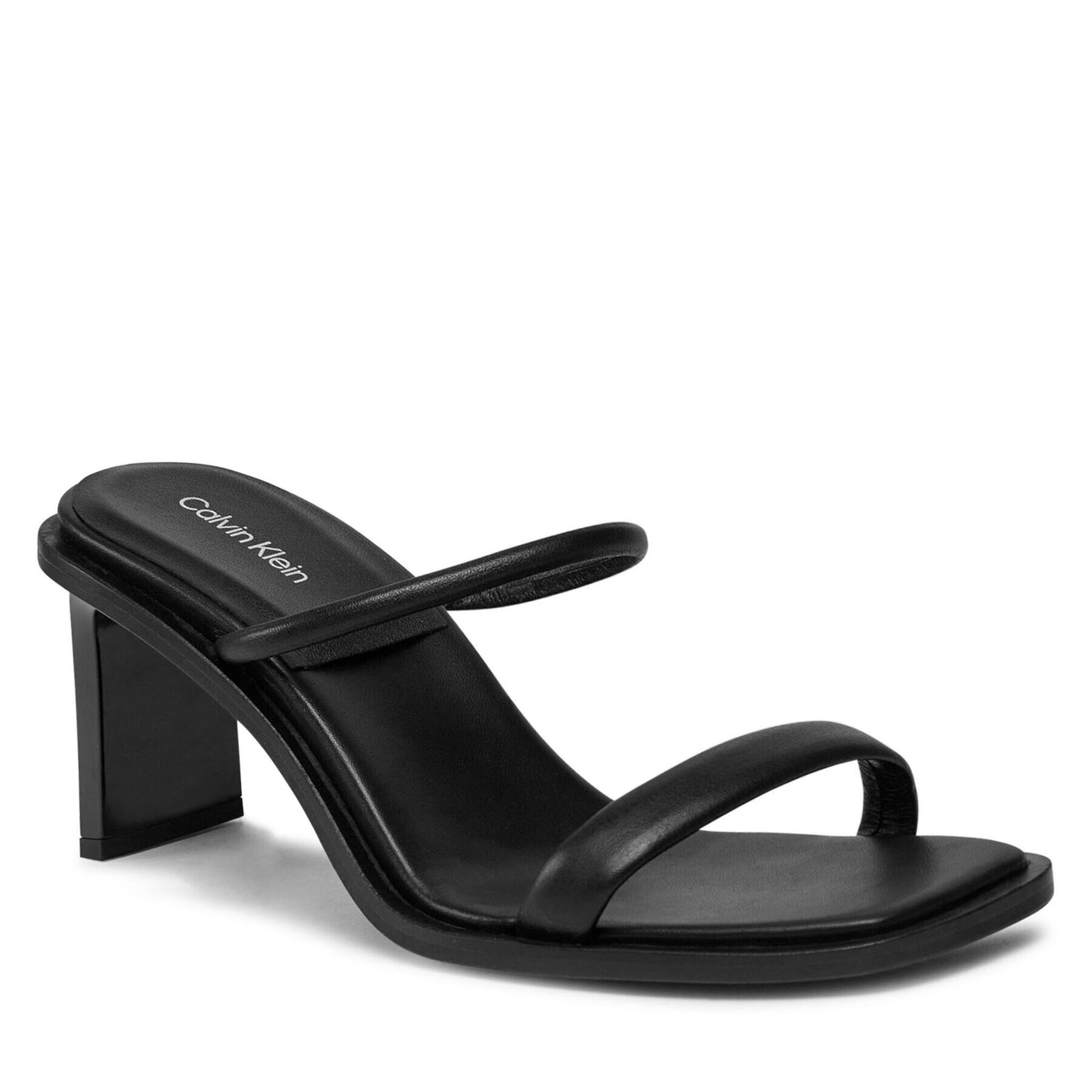 Calvin Klein Чехли Padded Curved Stil Slide 70 HW0HW01992 Черен - Pepit.bg