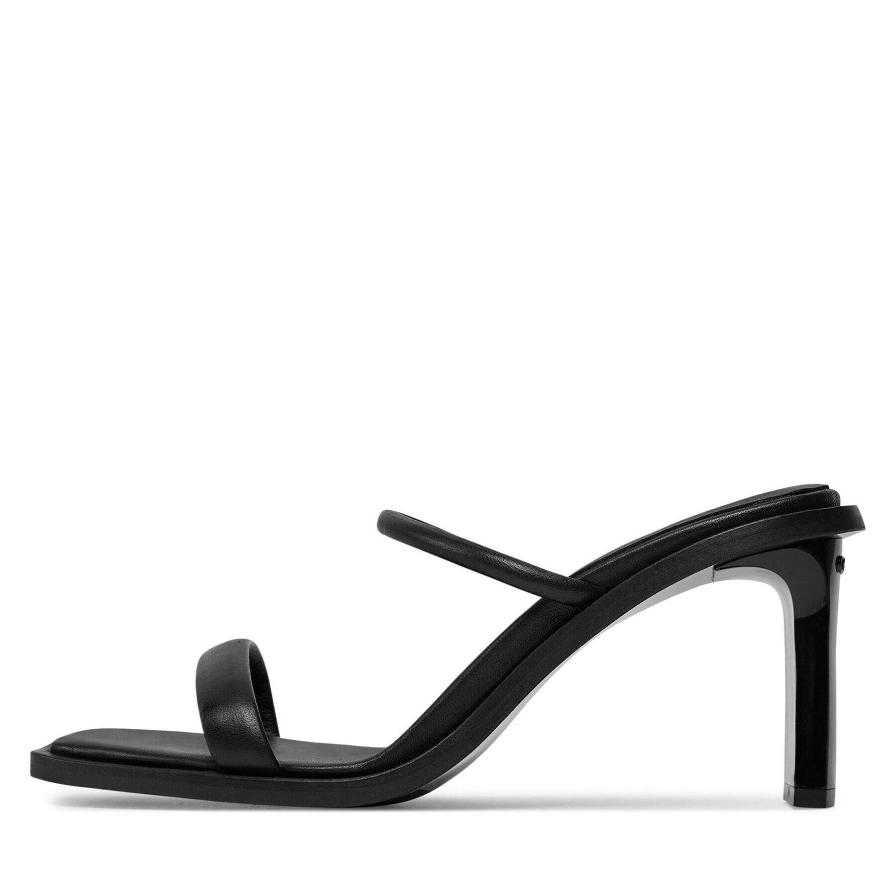 Calvin Klein Чехли Padded Curved Stil Slide 70 HW0HW01992 Черен - Pepit.bg