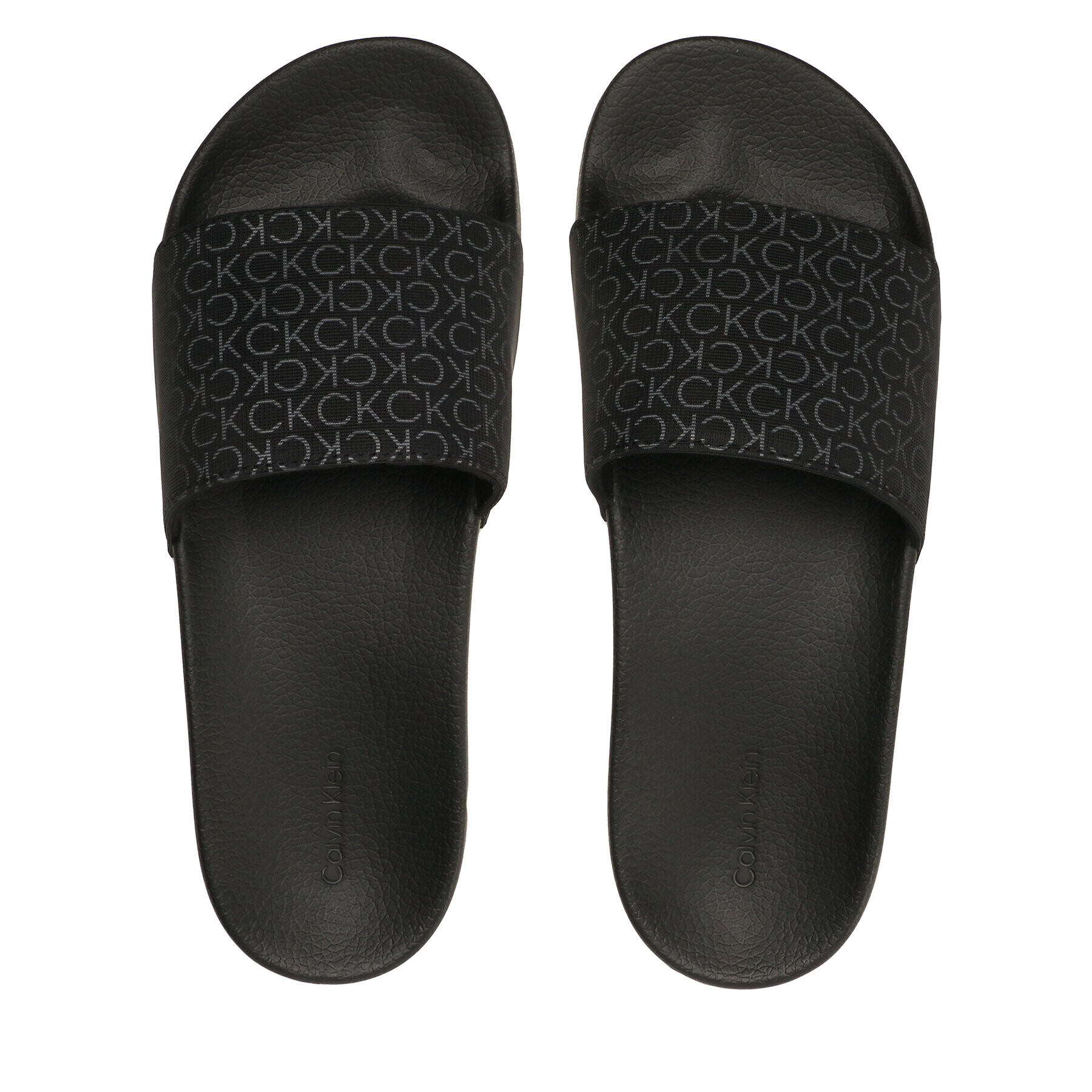 Calvin Klein Чехли Pool Slide Mono HM0HM00963 Черен - Pepit.bg
