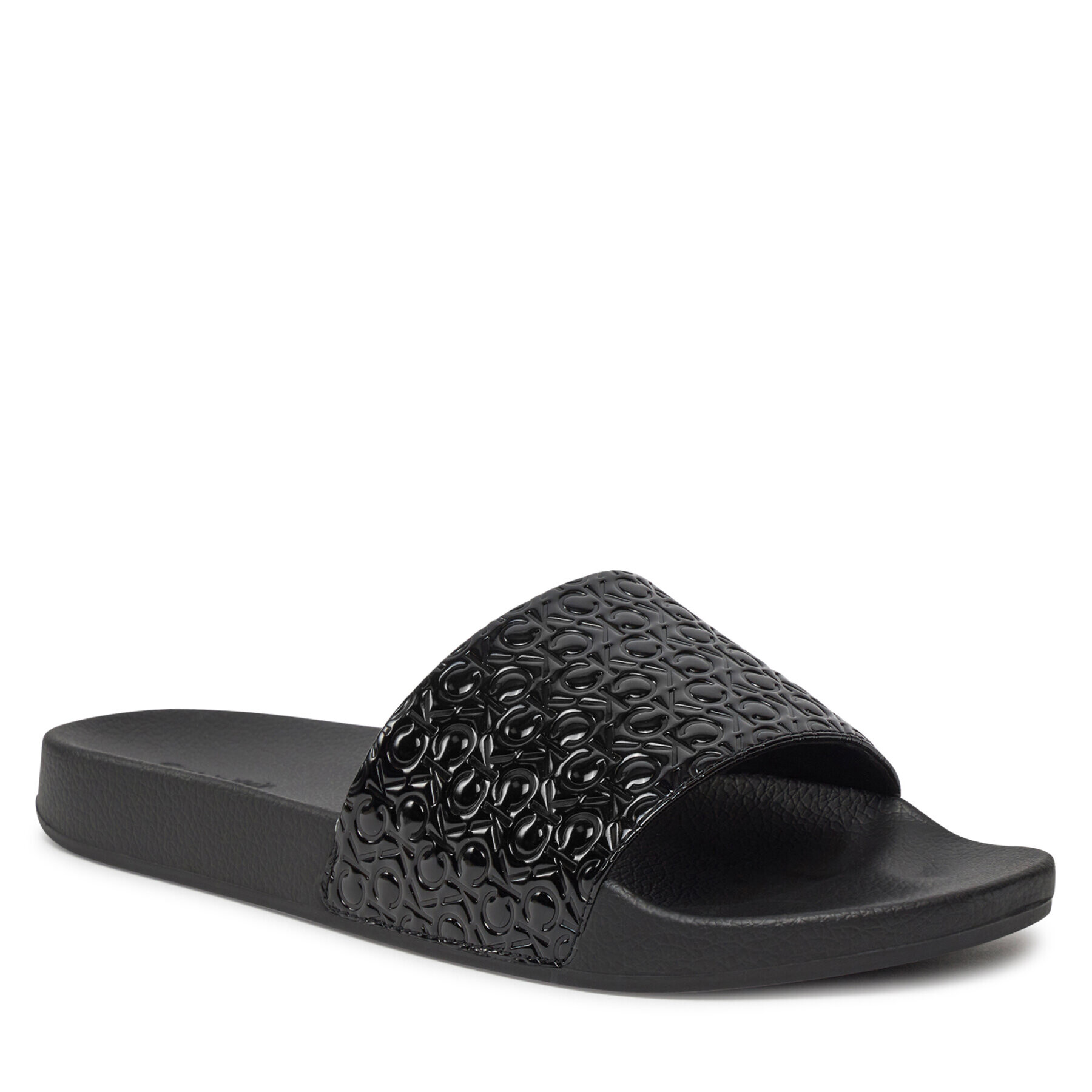 Calvin Klein Чехли Pool Slide Mono HM0HM01456 Черен - Pepit.bg