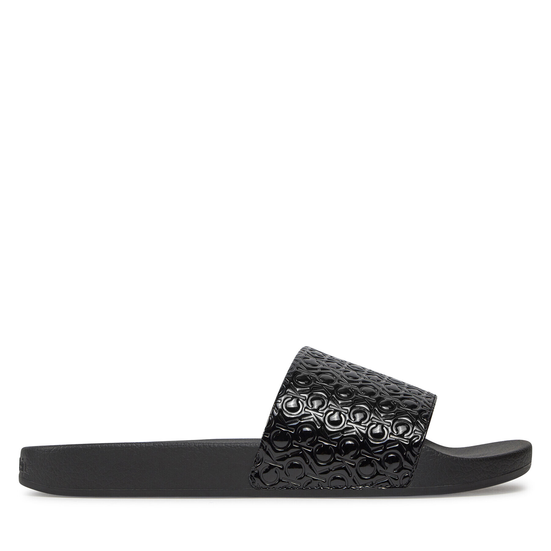 Calvin Klein Чехли Pool Slide Mono HM0HM01456 Черен - Pepit.bg