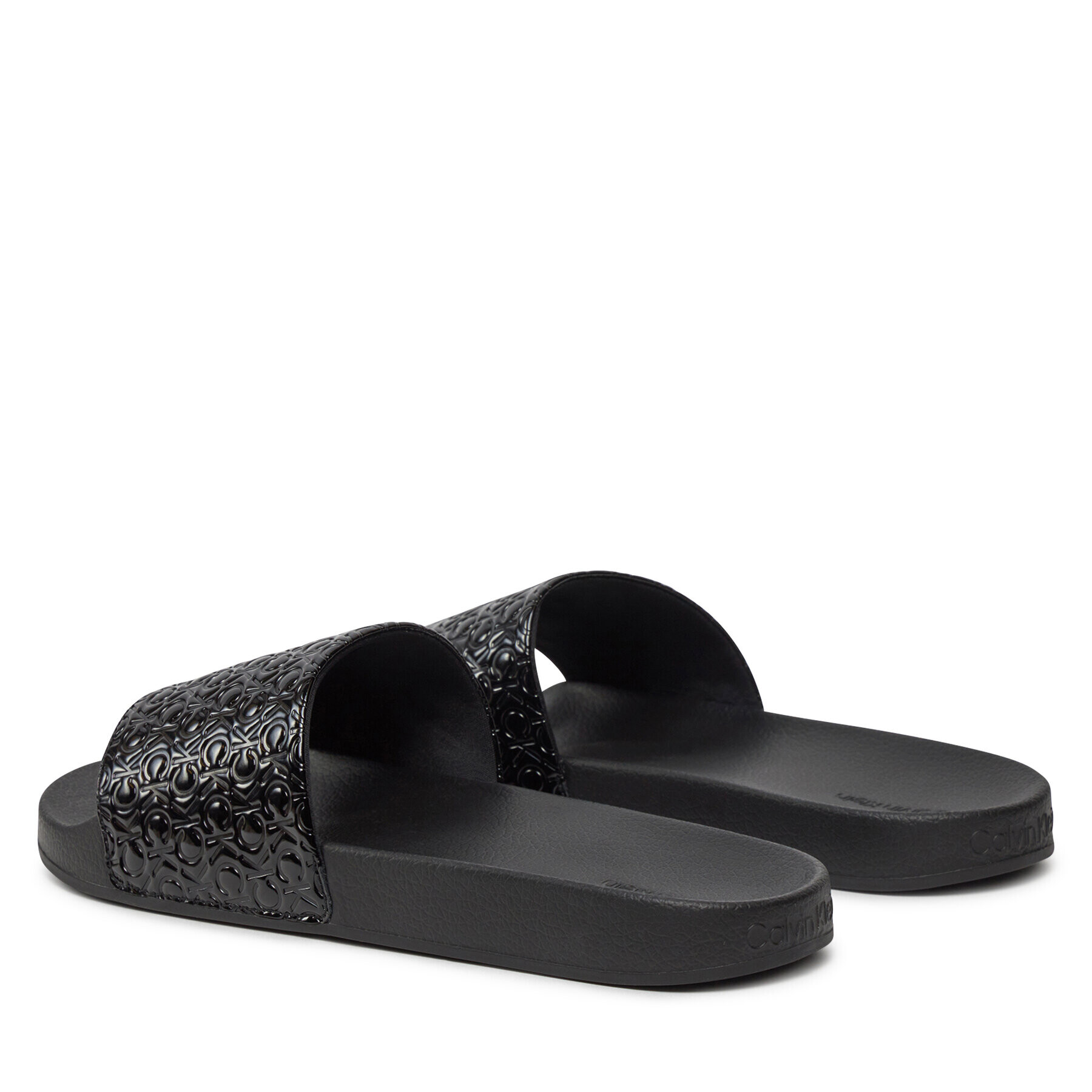 Calvin Klein Чехли Pool Slide Mono HM0HM01456 Черен - Pepit.bg