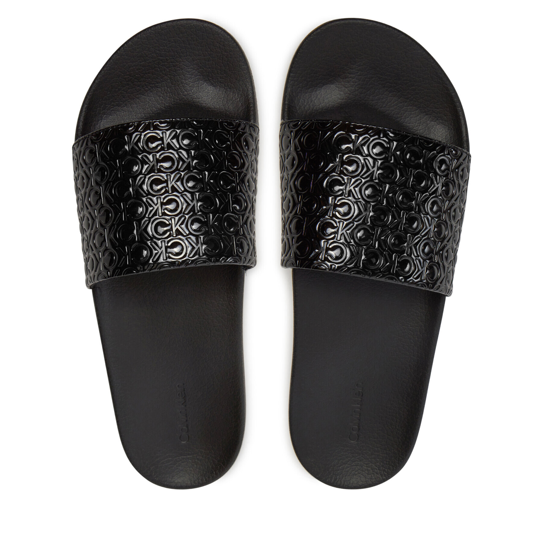 Calvin Klein Чехли Pool Slide Mono HM0HM01456 Черен - Pepit.bg