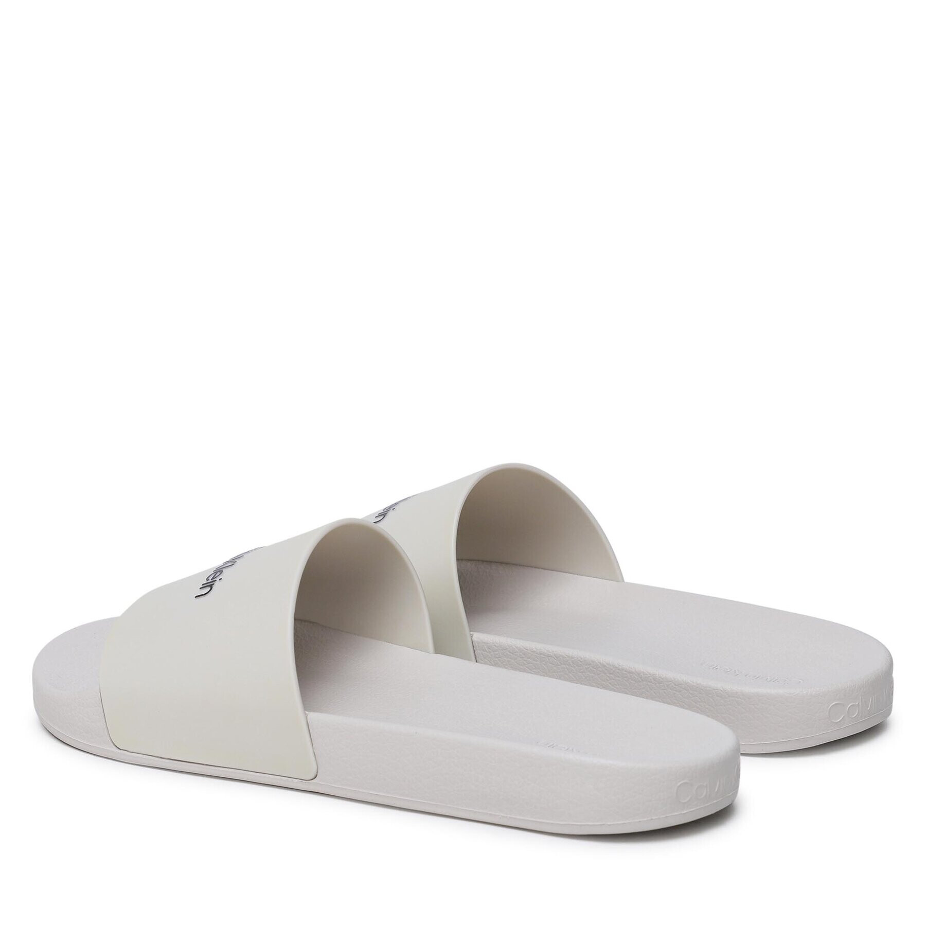 Calvin Klein Чехли Pool Slide Rubber HM0HM00455 Сив - Pepit.bg