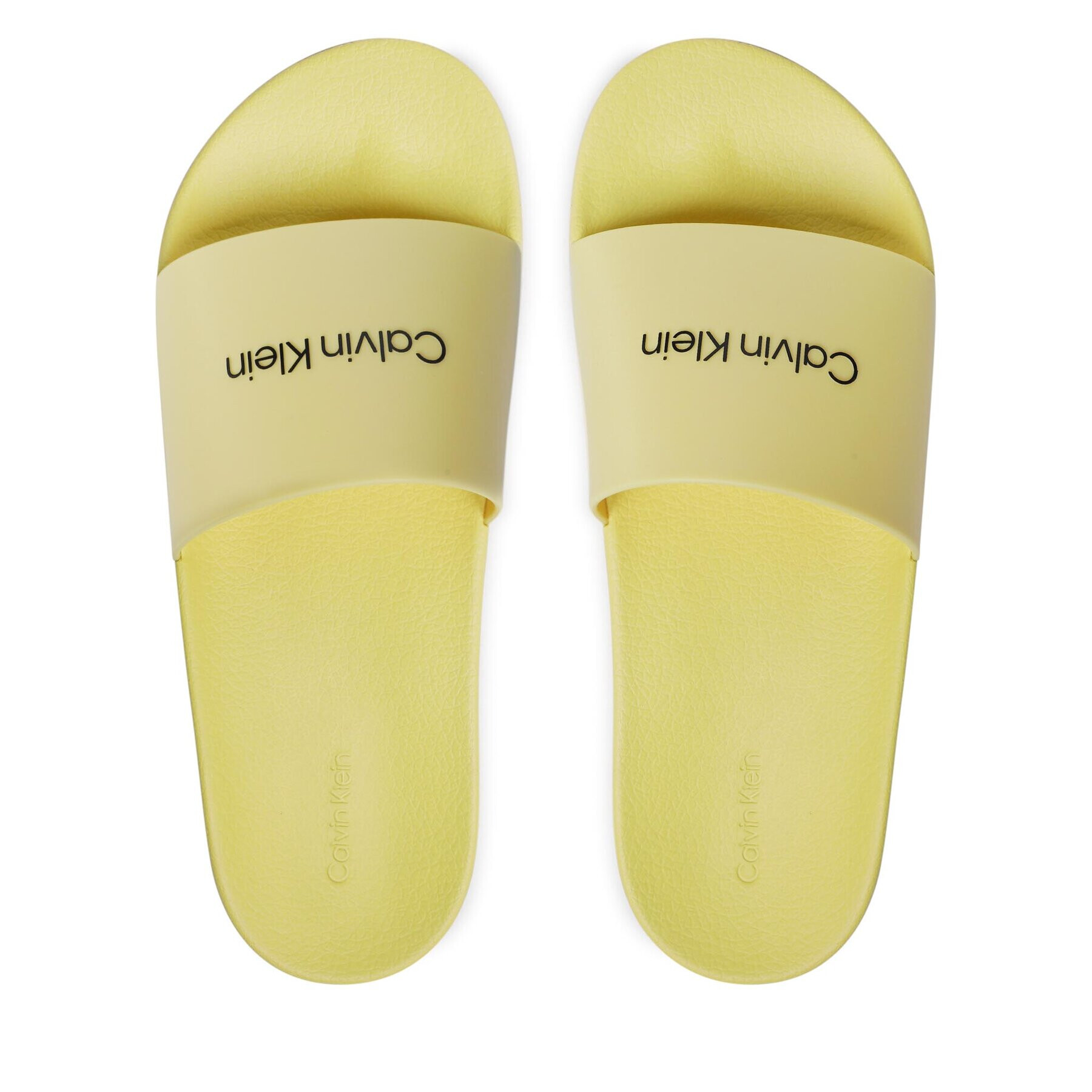 Calvin Klein Чехли Pool Slide Rubber HM0HM00455 Жълт - Pepit.bg