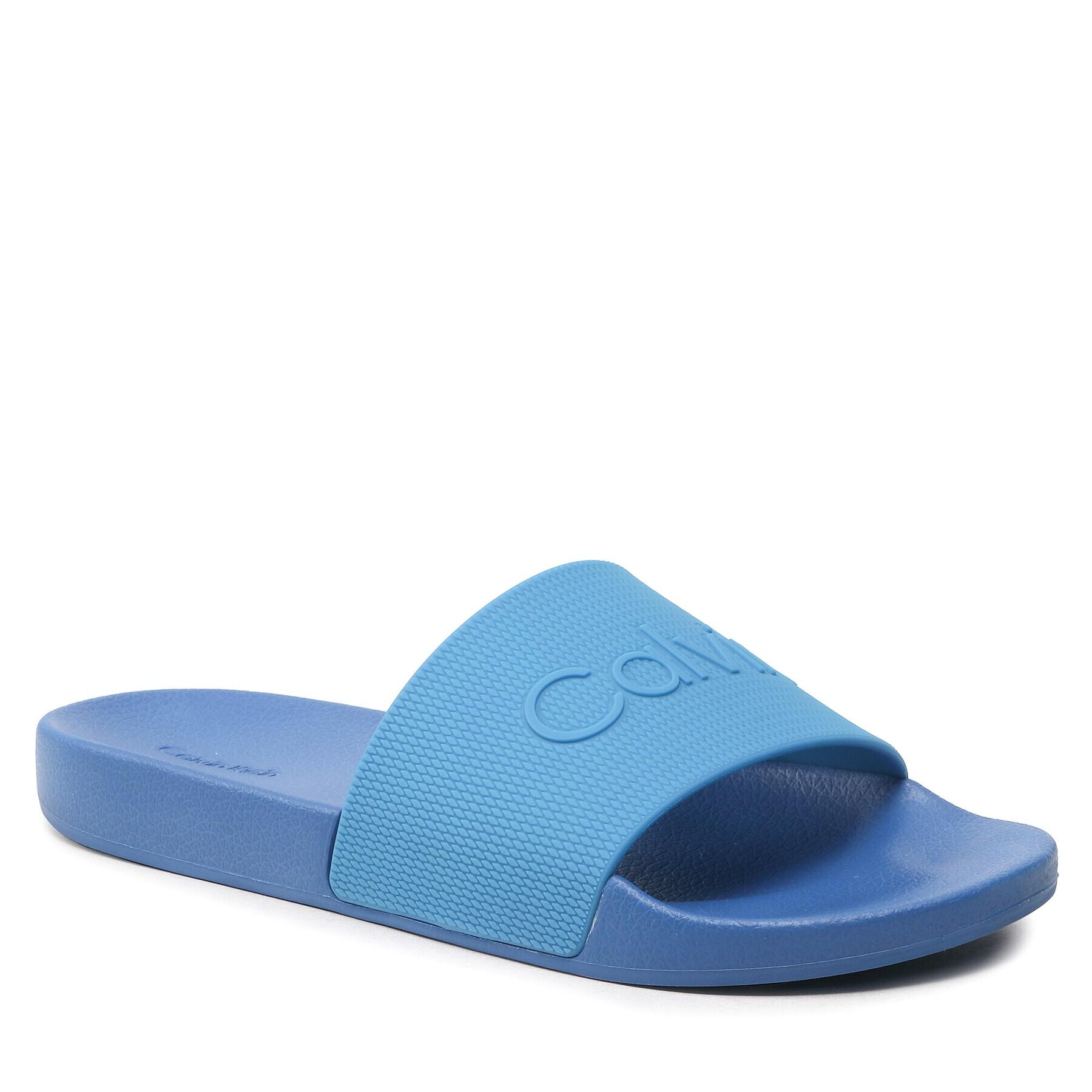 Calvin Klein Чехли Pool Slide Rubber HM0HM00636 Син - Pepit.bg