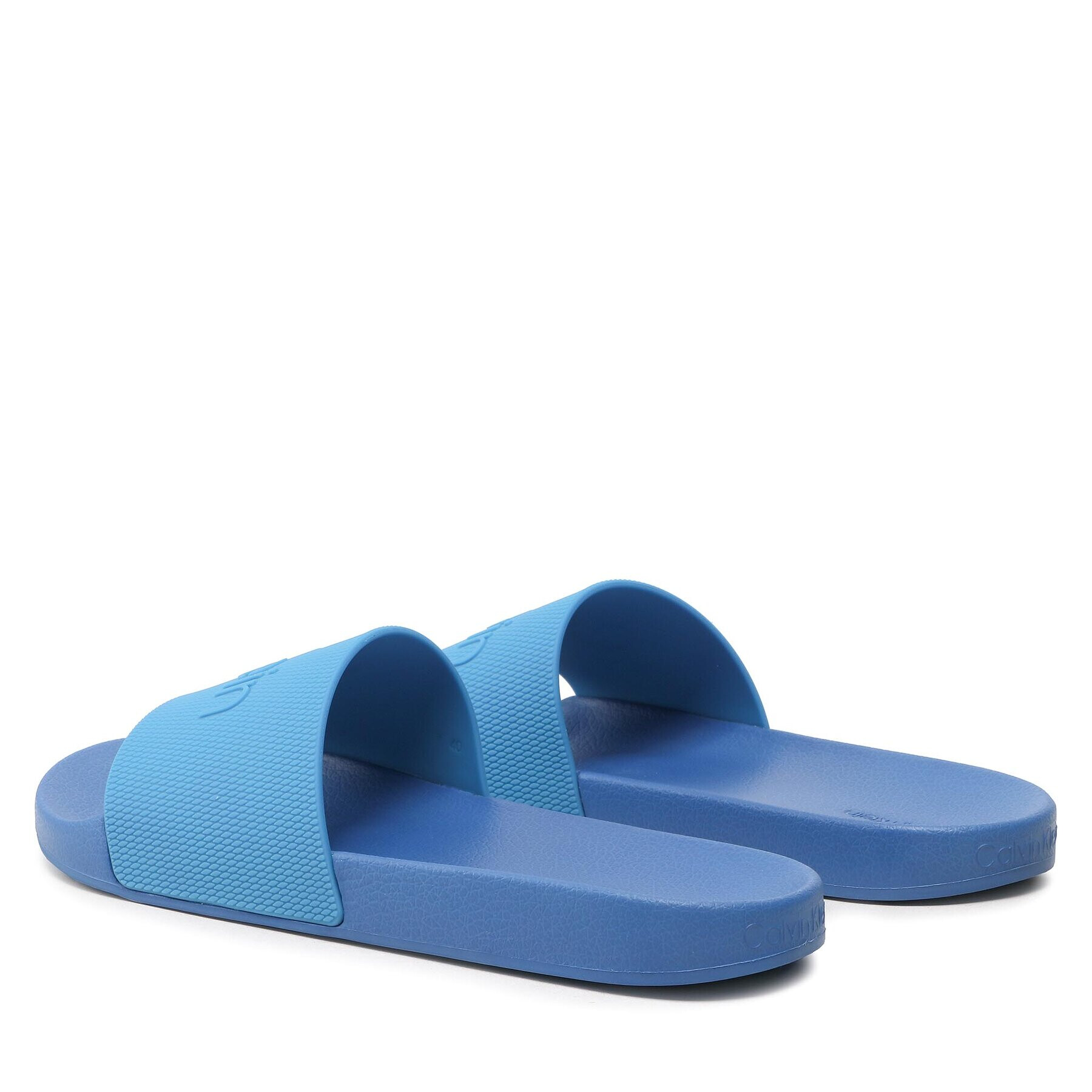 Calvin Klein Чехли Pool Slide Rubber HM0HM00636 Син - Pepit.bg