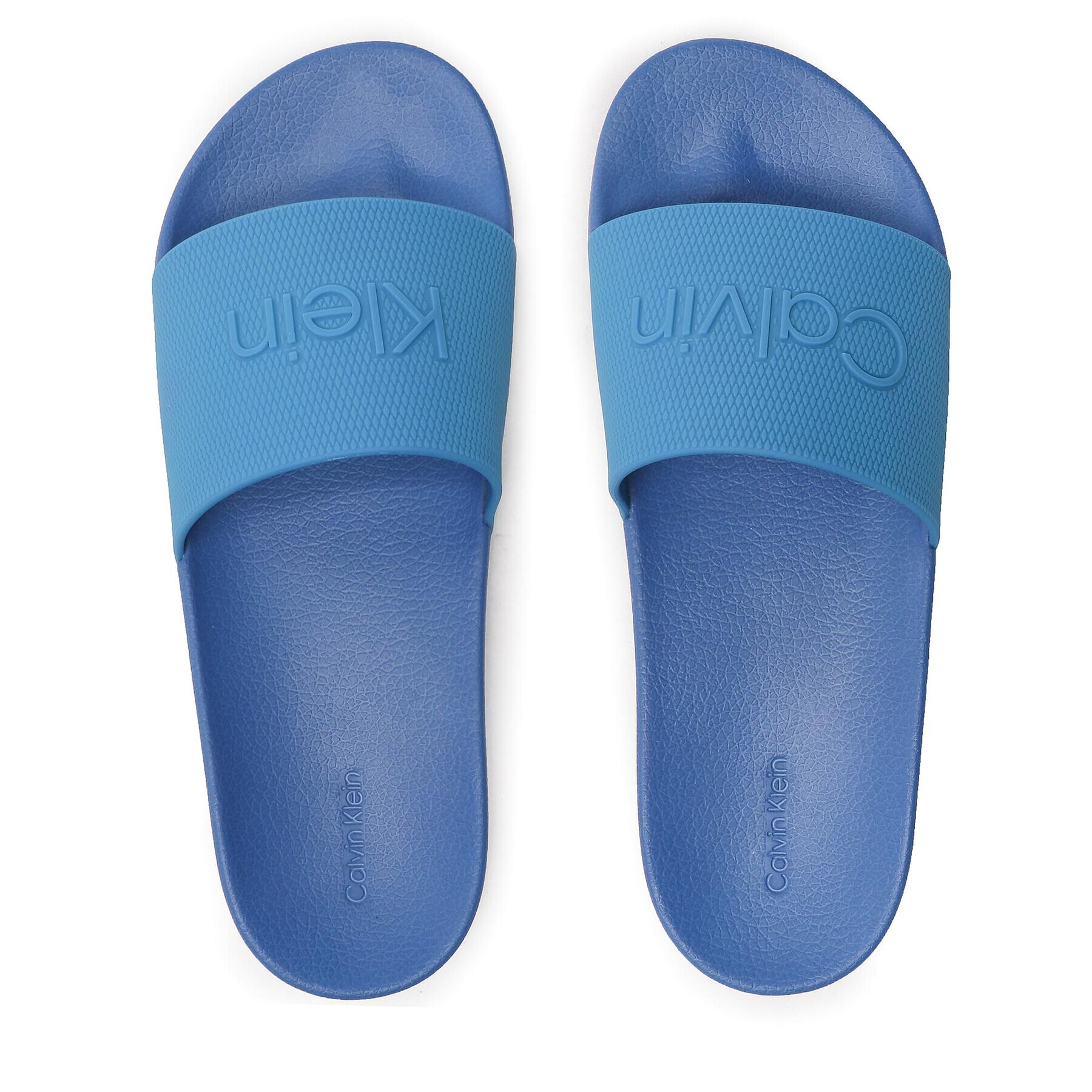 Calvin Klein Чехли Pool Slide Rubber HM0HM00636 Син - Pepit.bg