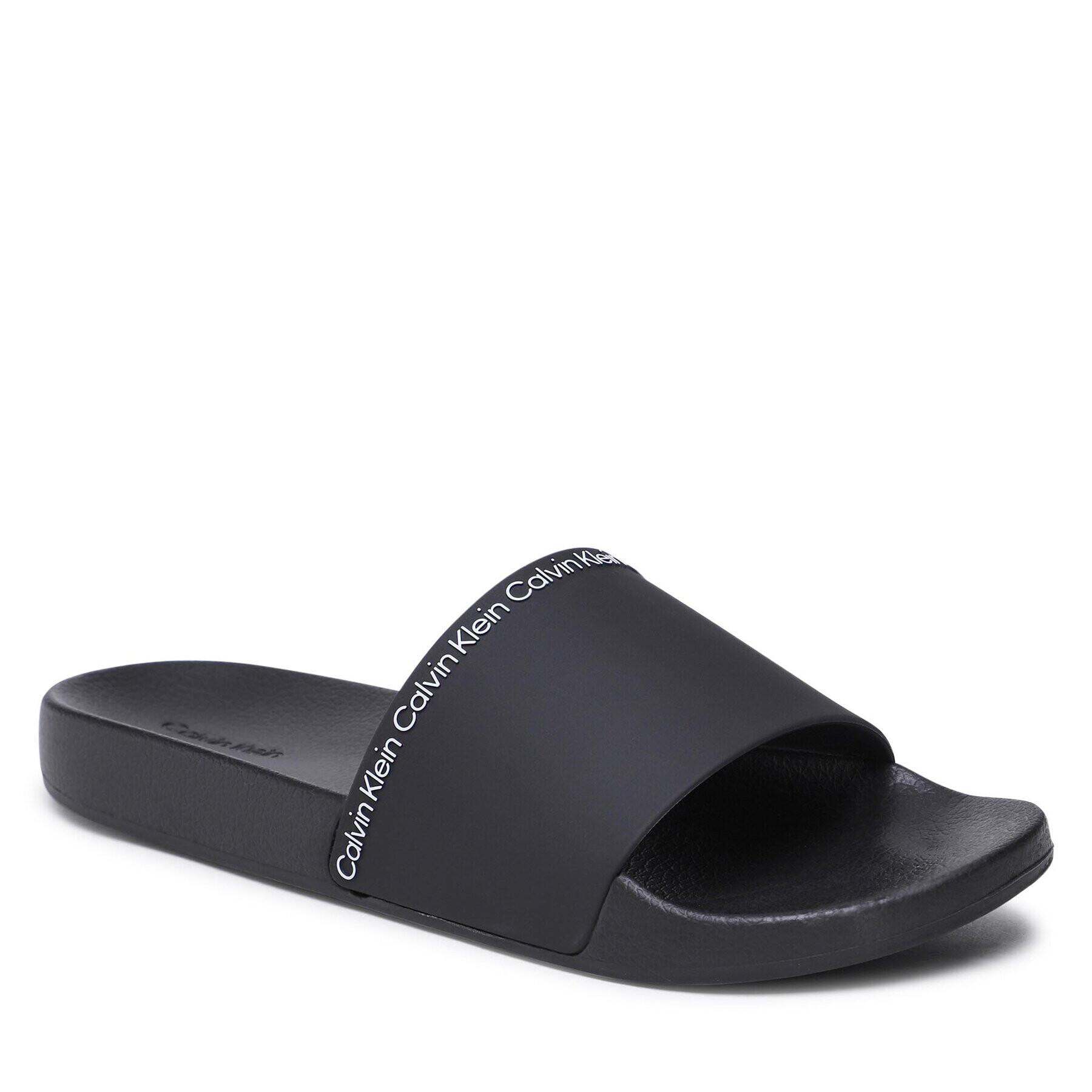 Calvin Klein Чехли Pool Slide Rubber HM0HM00981 Черен - Pepit.bg