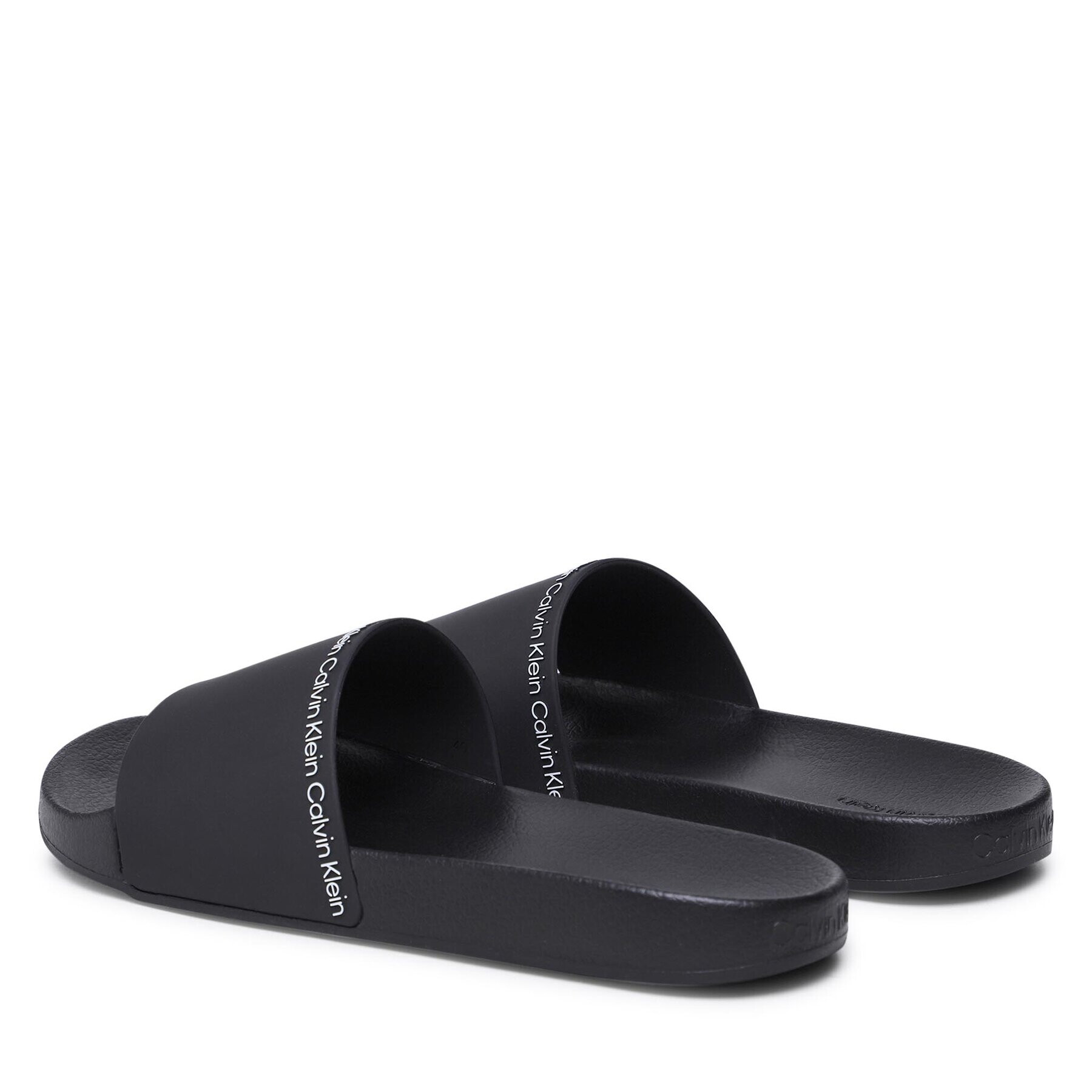 Calvin Klein Чехли Pool Slide Rubber HM0HM00981 Черен - Pepit.bg
