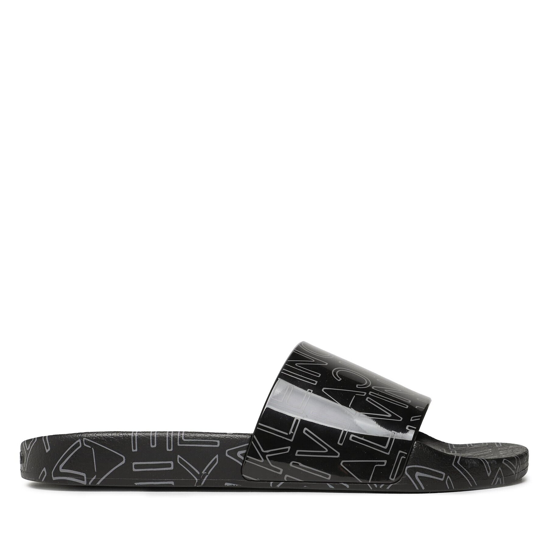 Calvin Klein Чехли Pool Slide Rubber HM0HM01062 Черен - Pepit.bg