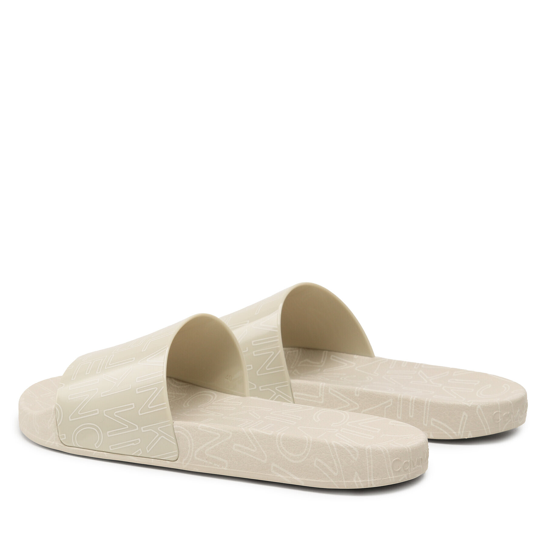 Calvin Klein Чехли Pool Slide Rubber HM0HM01062 Зелен - Pepit.bg