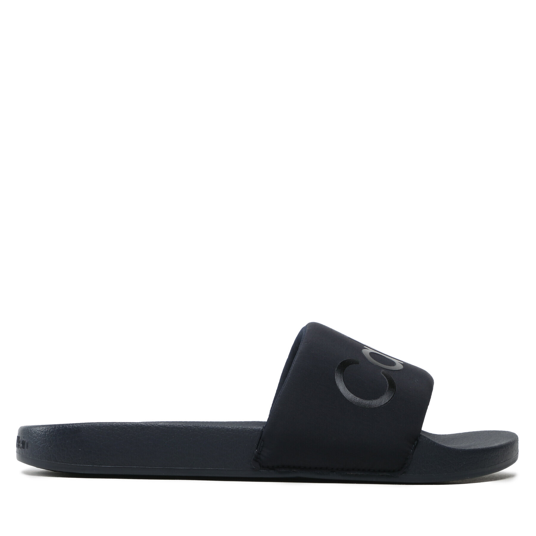 Calvin Klein Чехли Pool Slide Txt HM0HM00962 Тъмносин - Pepit.bg