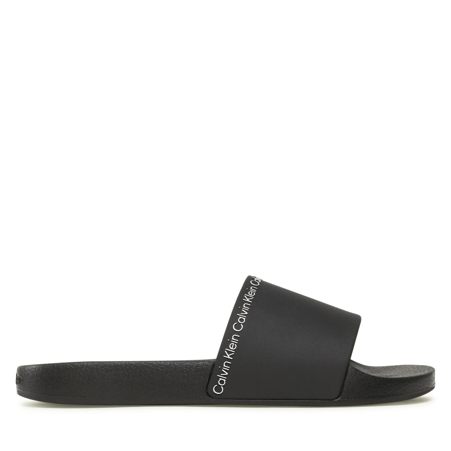 Calvin Klein Чехли Rubber Pool Slide HW0HW01526 Черен - Pepit.bg