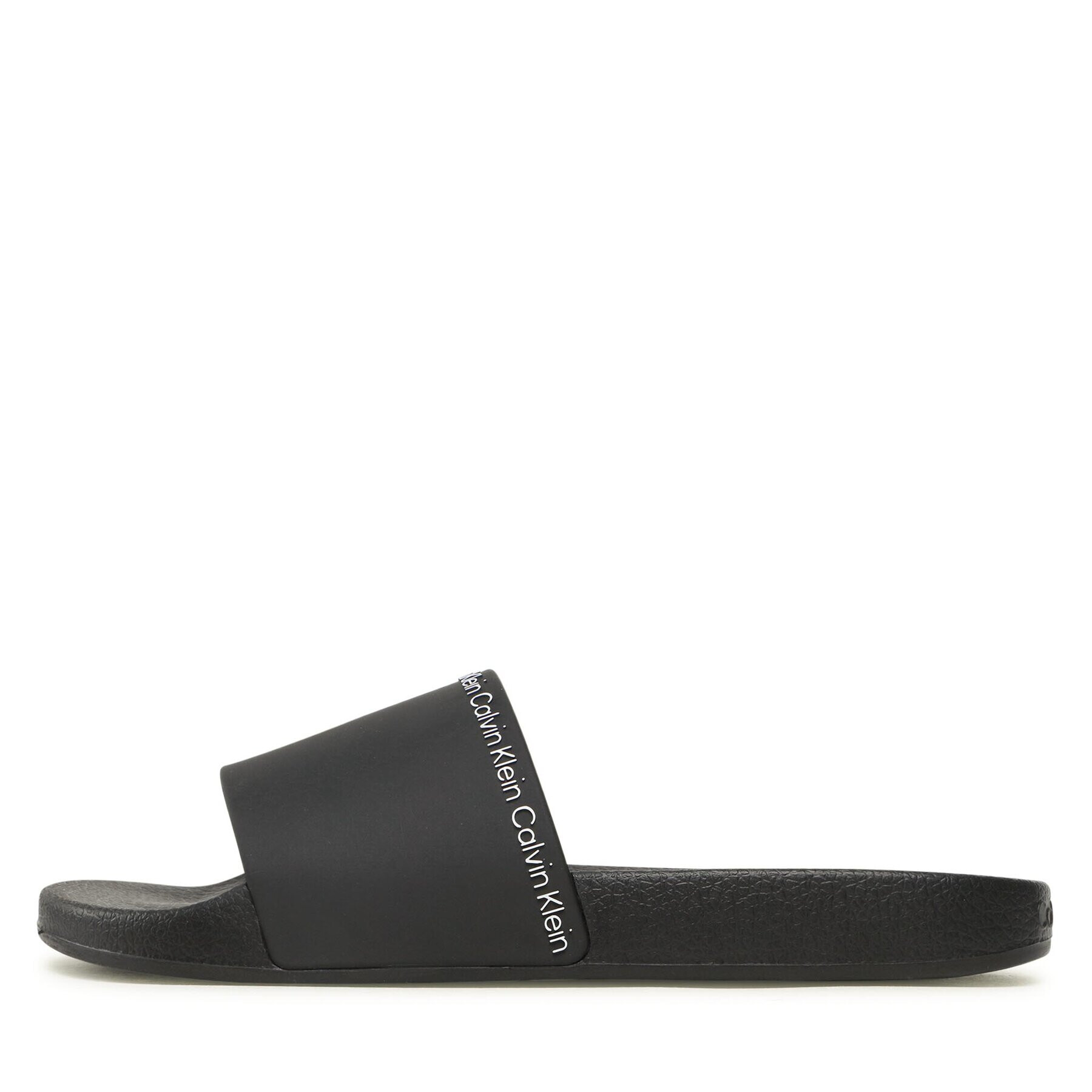 Calvin Klein Чехли Rubber Pool Slide HW0HW01526 Черен - Pepit.bg