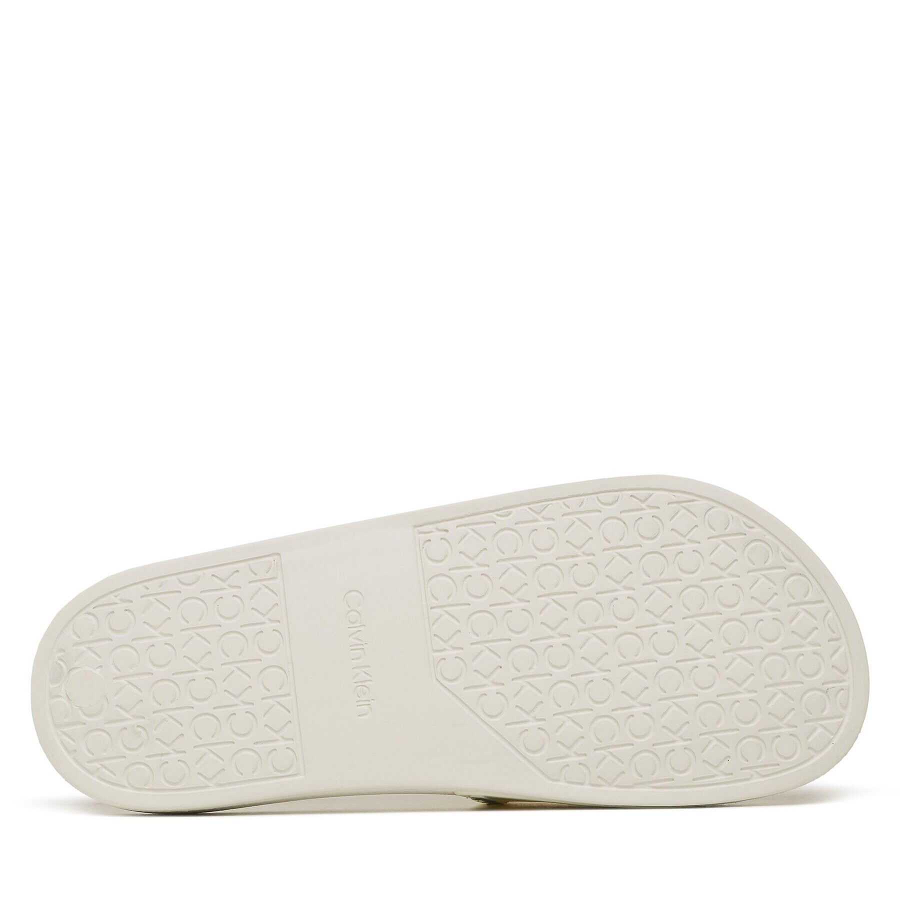 Calvin Klein Чехли Rubber Pool Slide HW0HW01526 Екрю - Pepit.bg