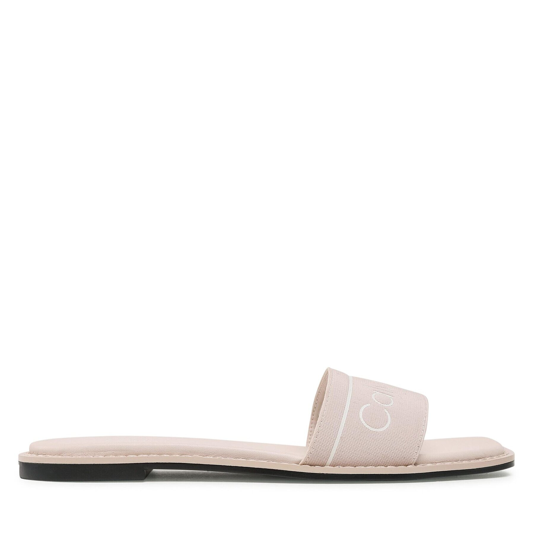 Calvin Klein Чехли Squared Flat Slide He HW0HW00817 Бежов - Pepit.bg