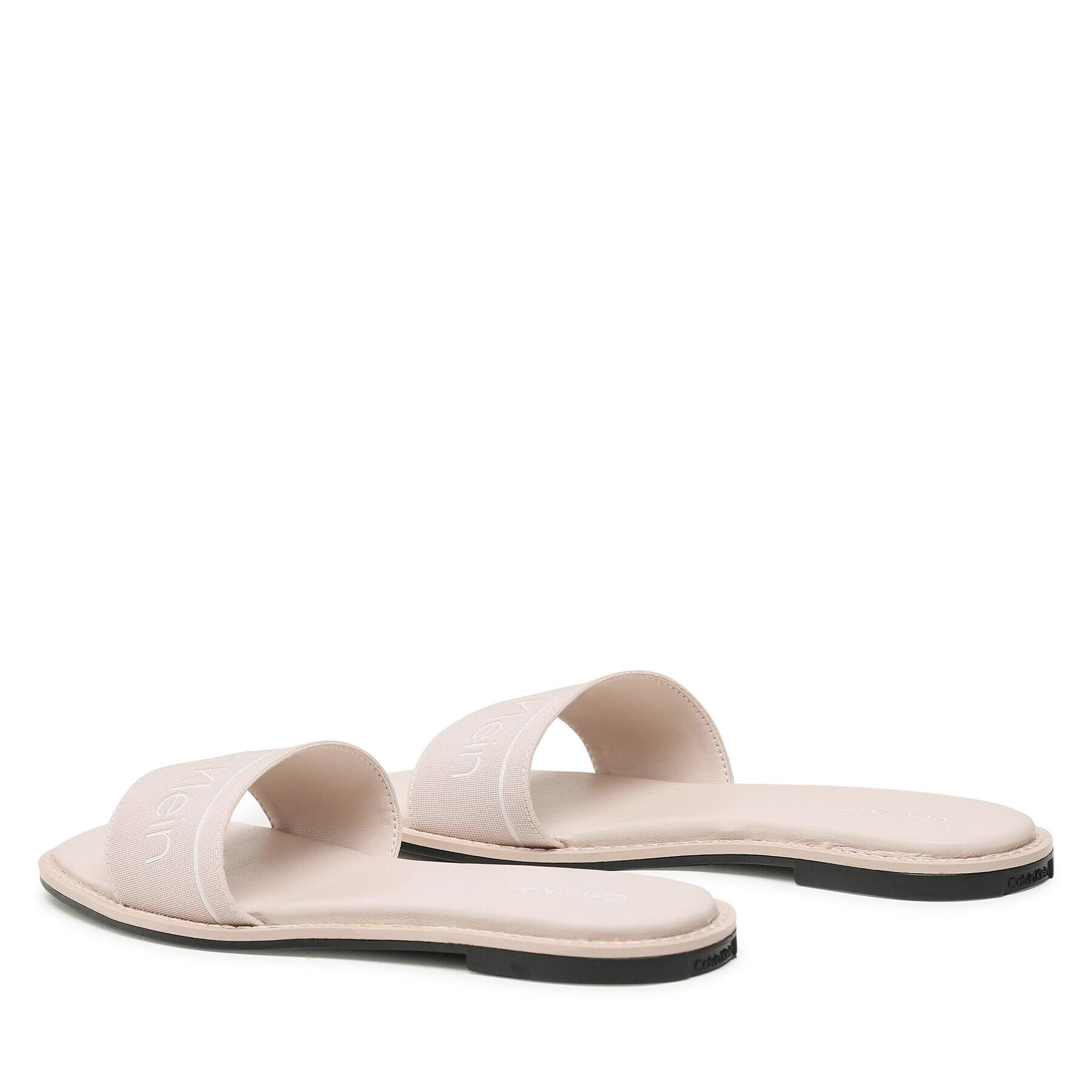 Calvin Klein Чехли Squared Flat Slide He HW0HW00817 Бежов - Pepit.bg