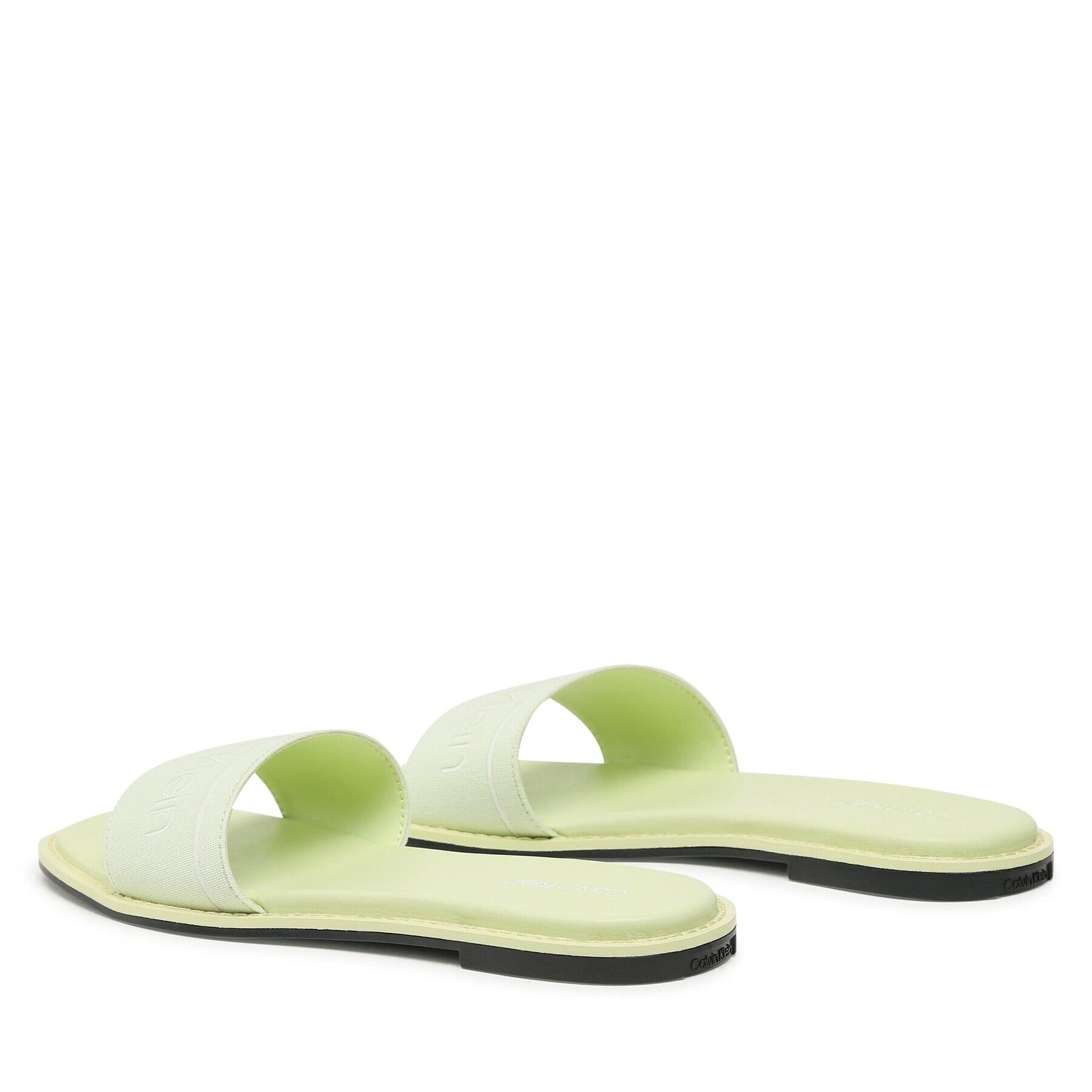 Calvin Klein Чехли Squared Flat Slide He HW0HW00817 Зелен - Pepit.bg