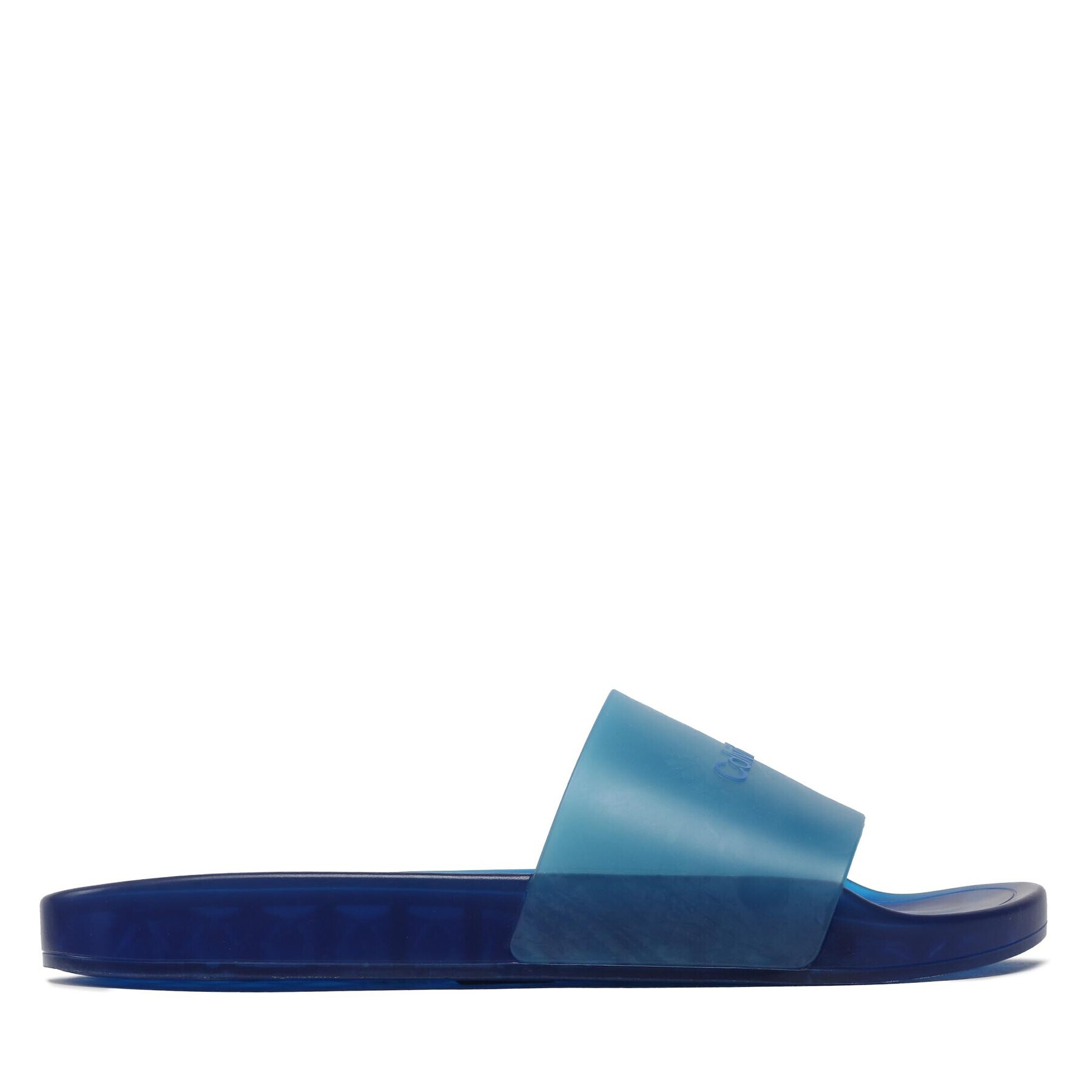 Calvin Klein Чехли Transp Pool Slide Rubber HM0HM00982 Син - Pepit.bg