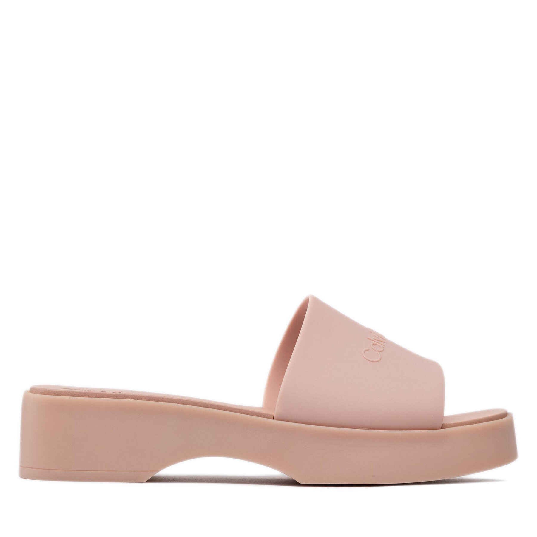 Calvin Klein Чехли Wedge Slide HW0HW00749 Розов - Pepit.bg