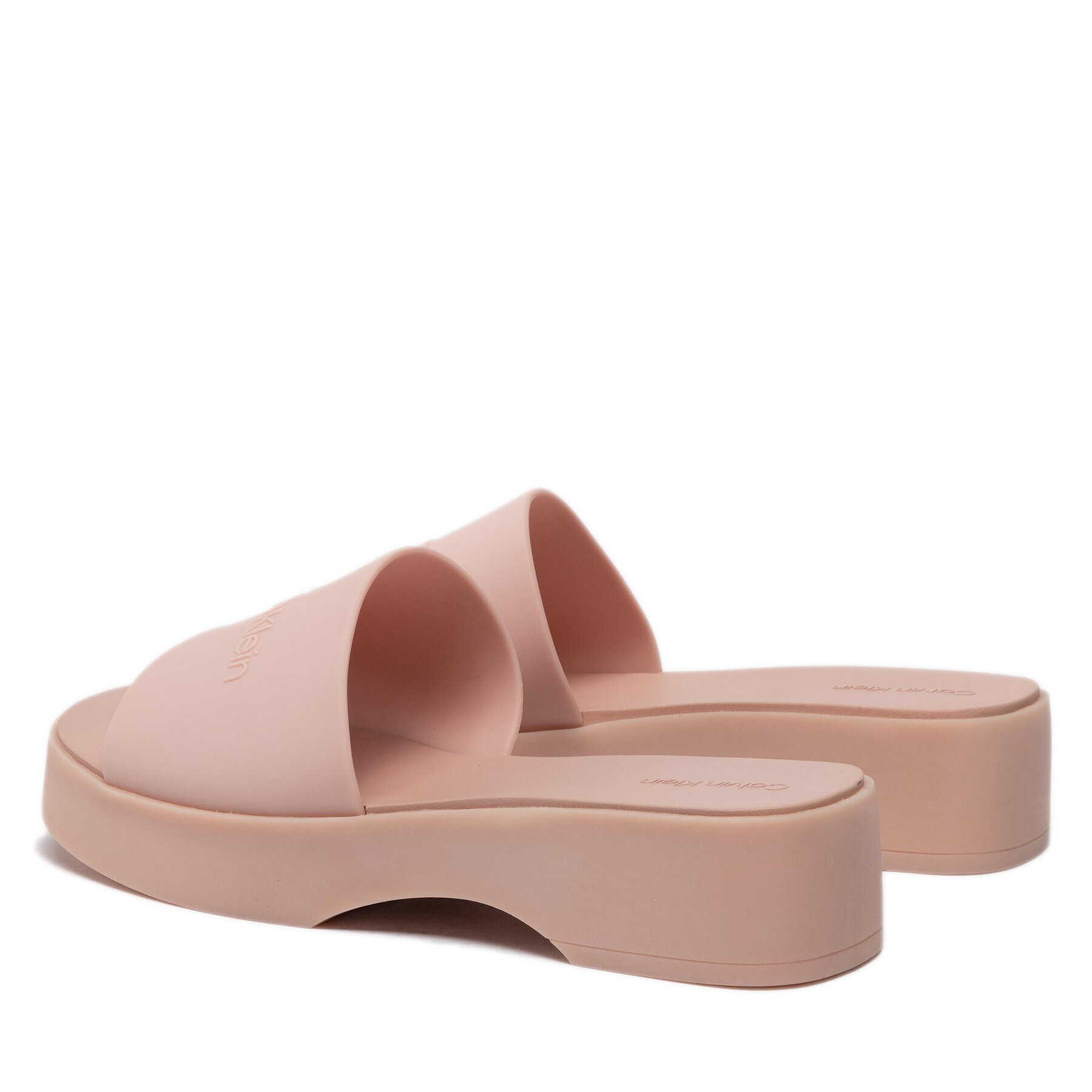 Calvin Klein Чехли Wedge Slide HW0HW00749 Розов - Pepit.bg