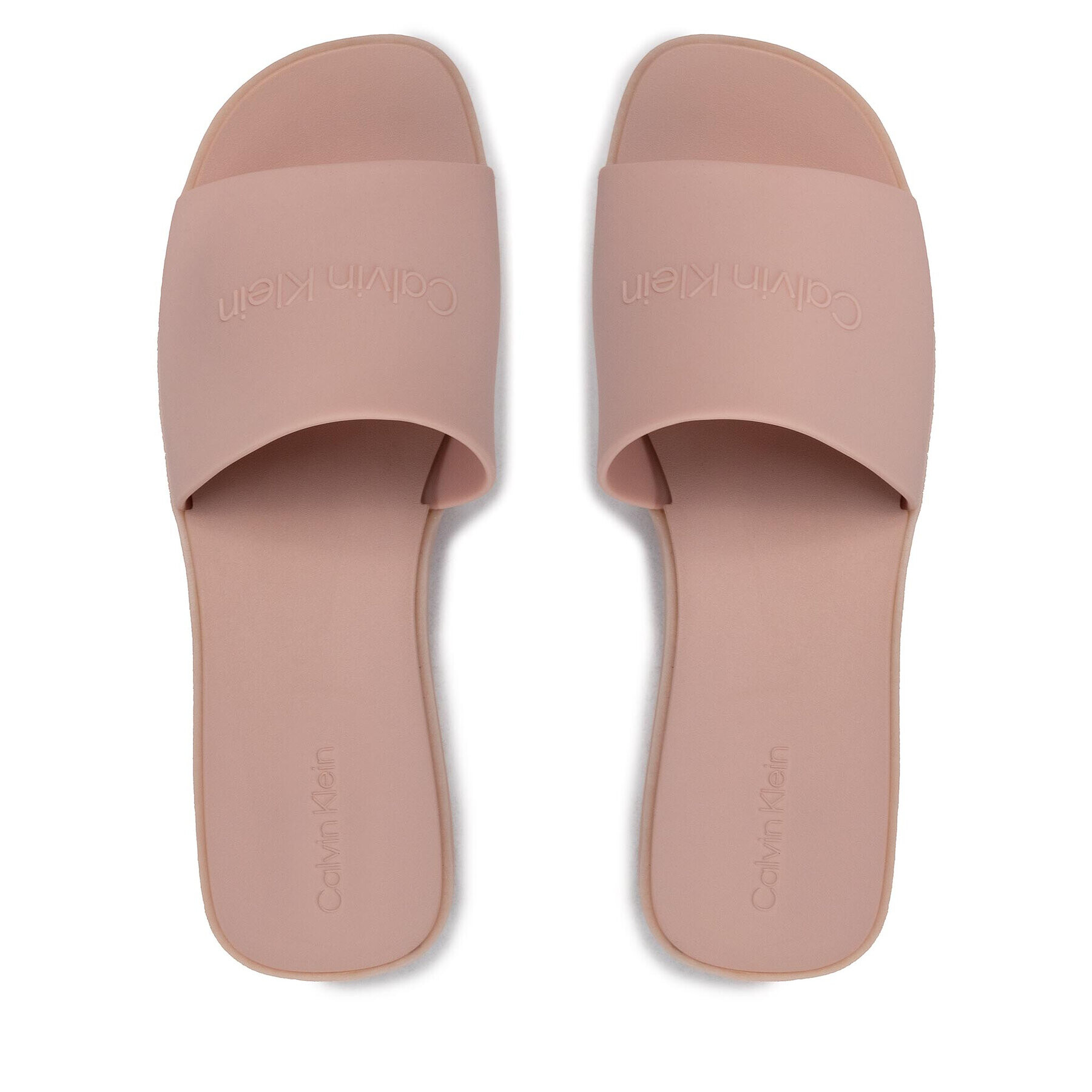 Calvin Klein Чехли Wedge Slide HW0HW00749 Розов - Pepit.bg