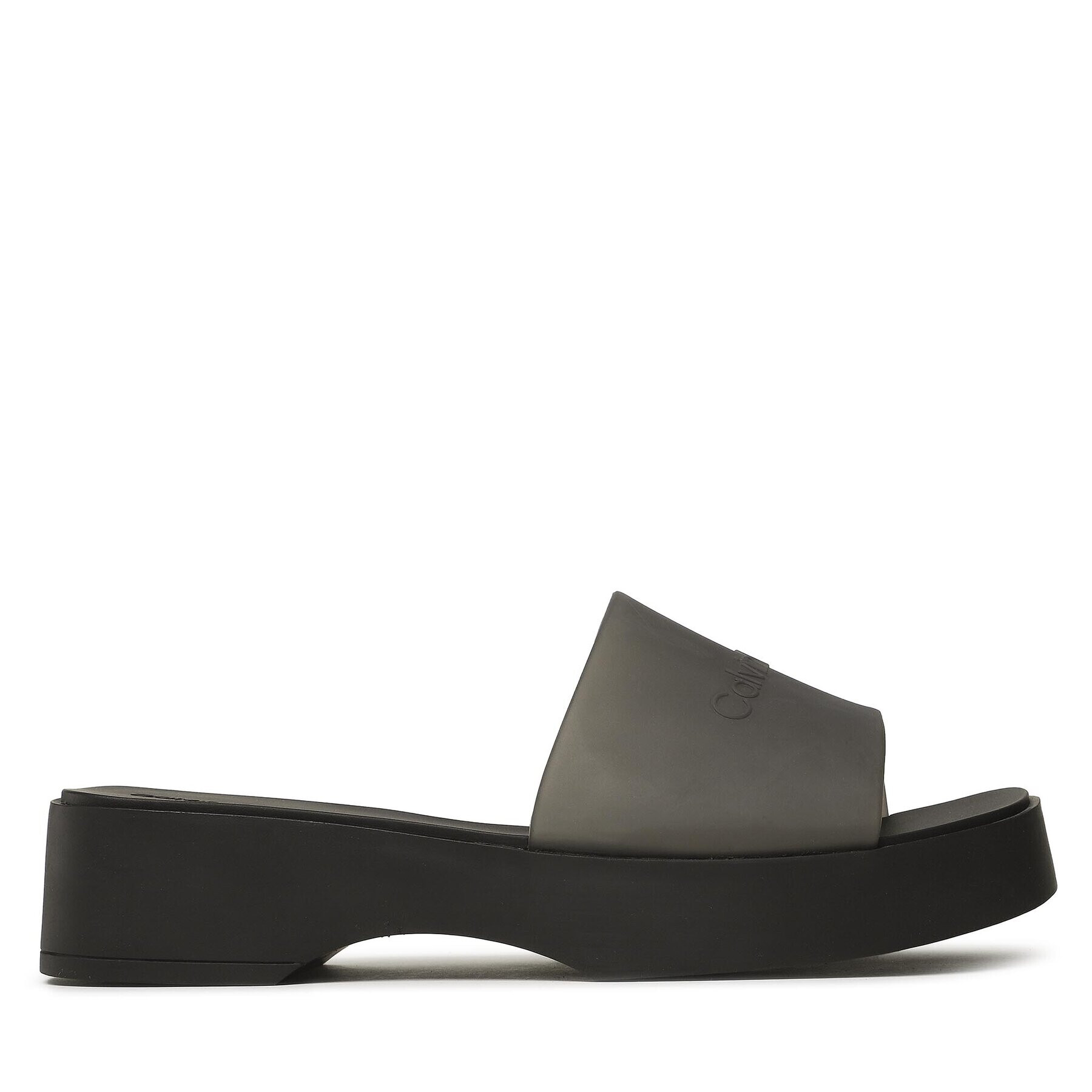 Calvin Klein Чехли Wedge Slide-Transp HW0HW01514 Черен - Pepit.bg