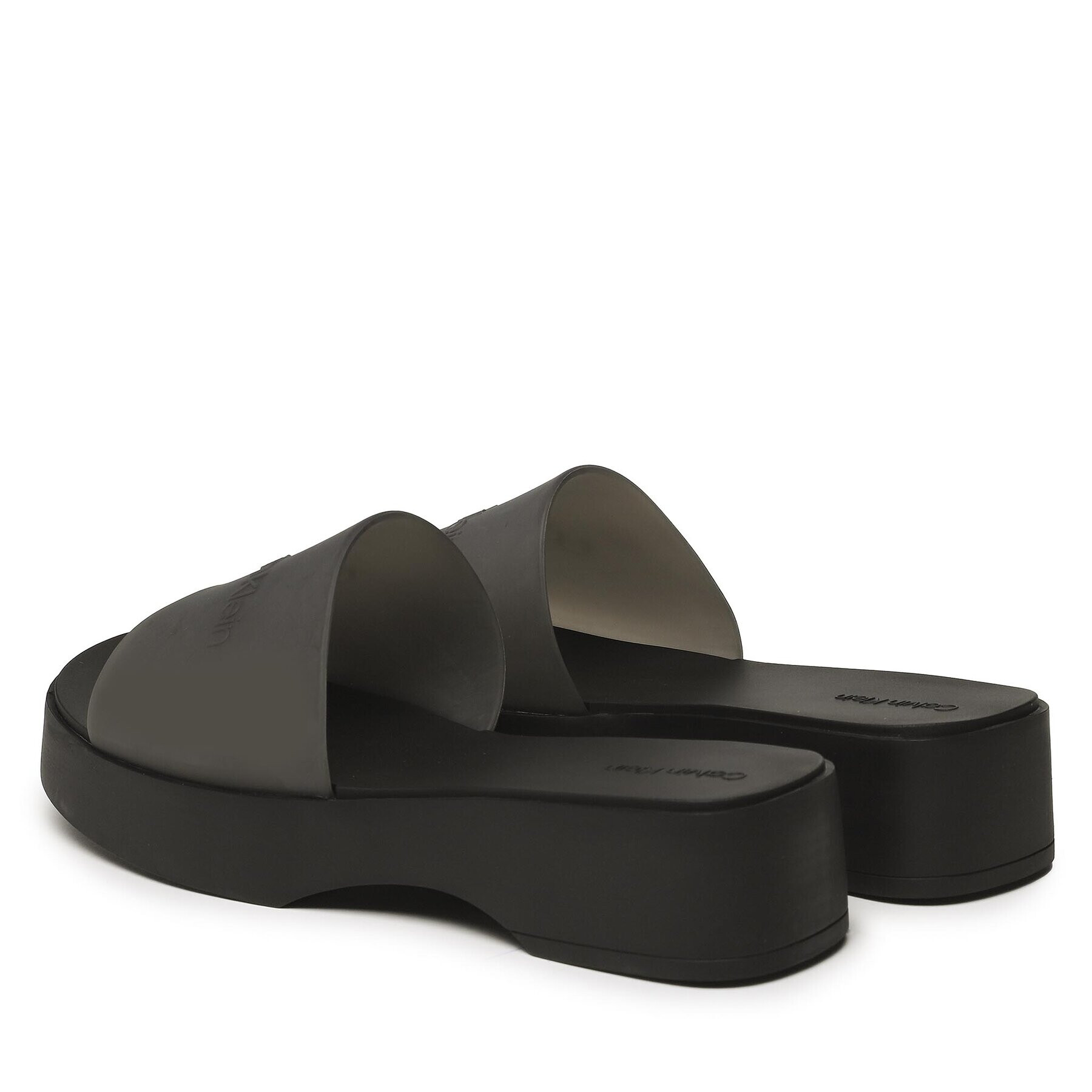 Calvin Klein Чехли Wedge Slide-Transp HW0HW01514 Черен - Pepit.bg