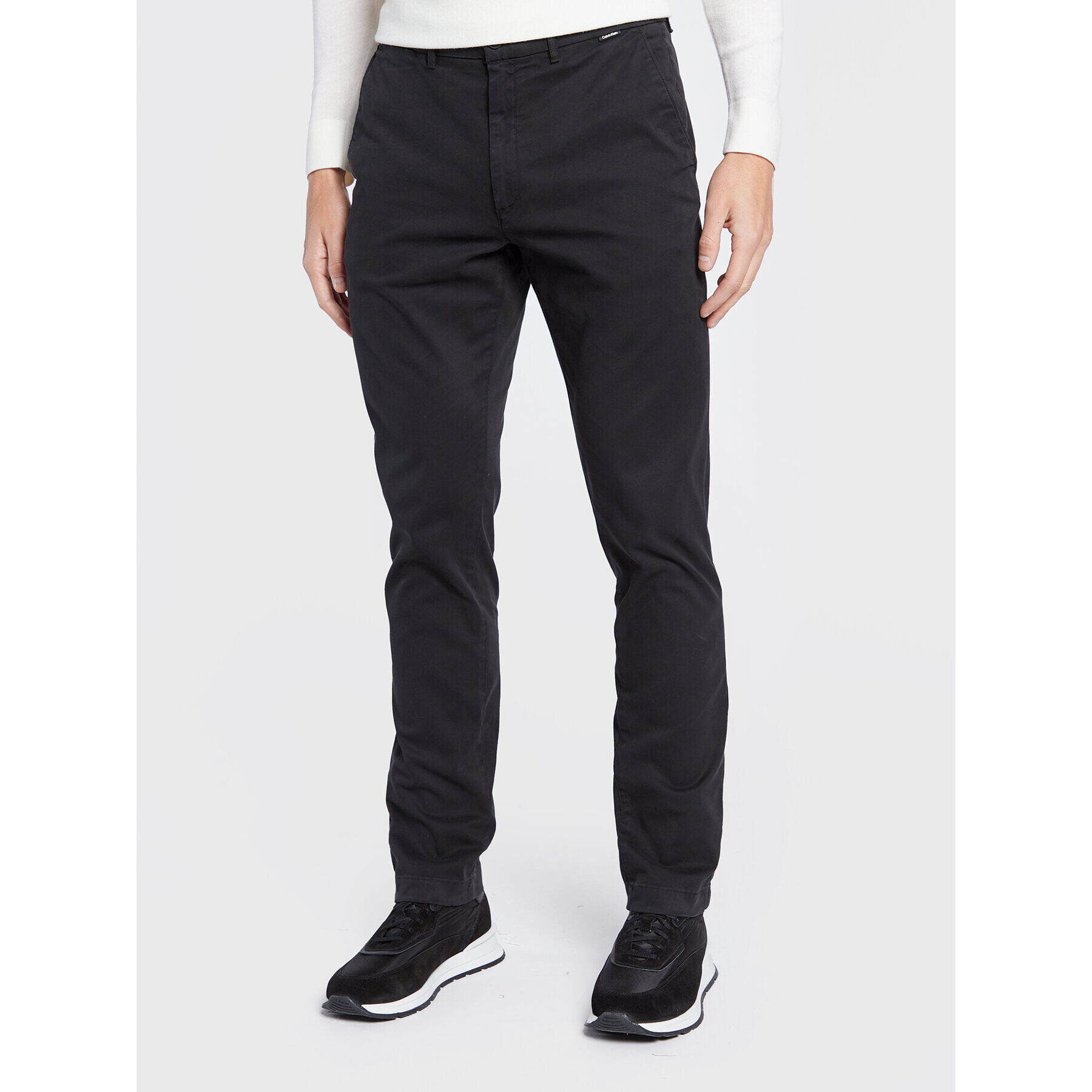 Calvin Klein Чино панталони K10K109911 Черен Slim Fit - Pepit.bg