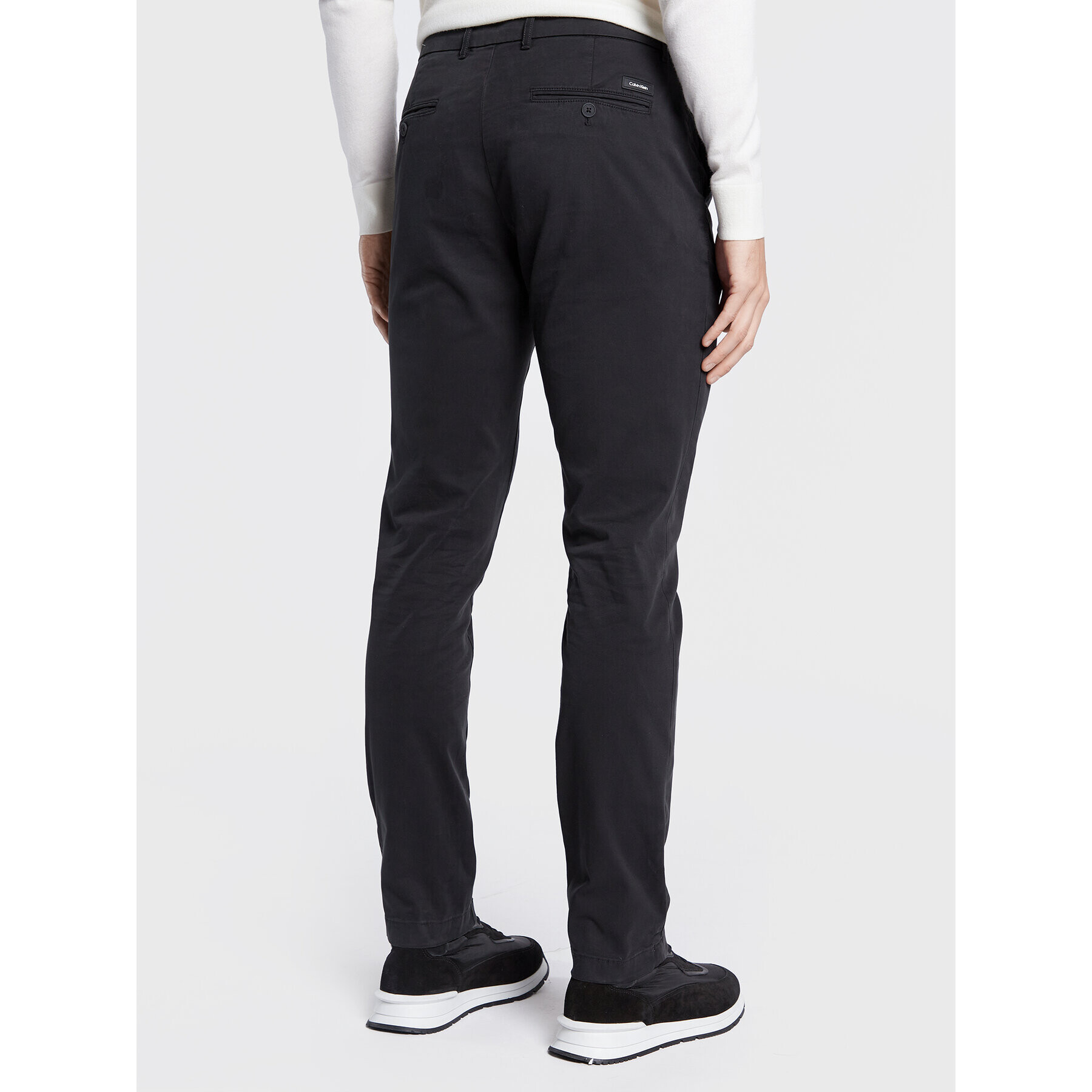 Calvin Klein Чино панталони K10K109911 Черен Slim Fit - Pepit.bg