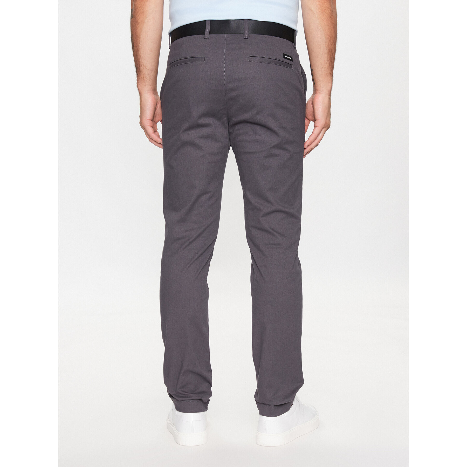 Calvin Klein Чино панталони Modern Twill K10K110979 Сив Slim Fit - Pepit.bg