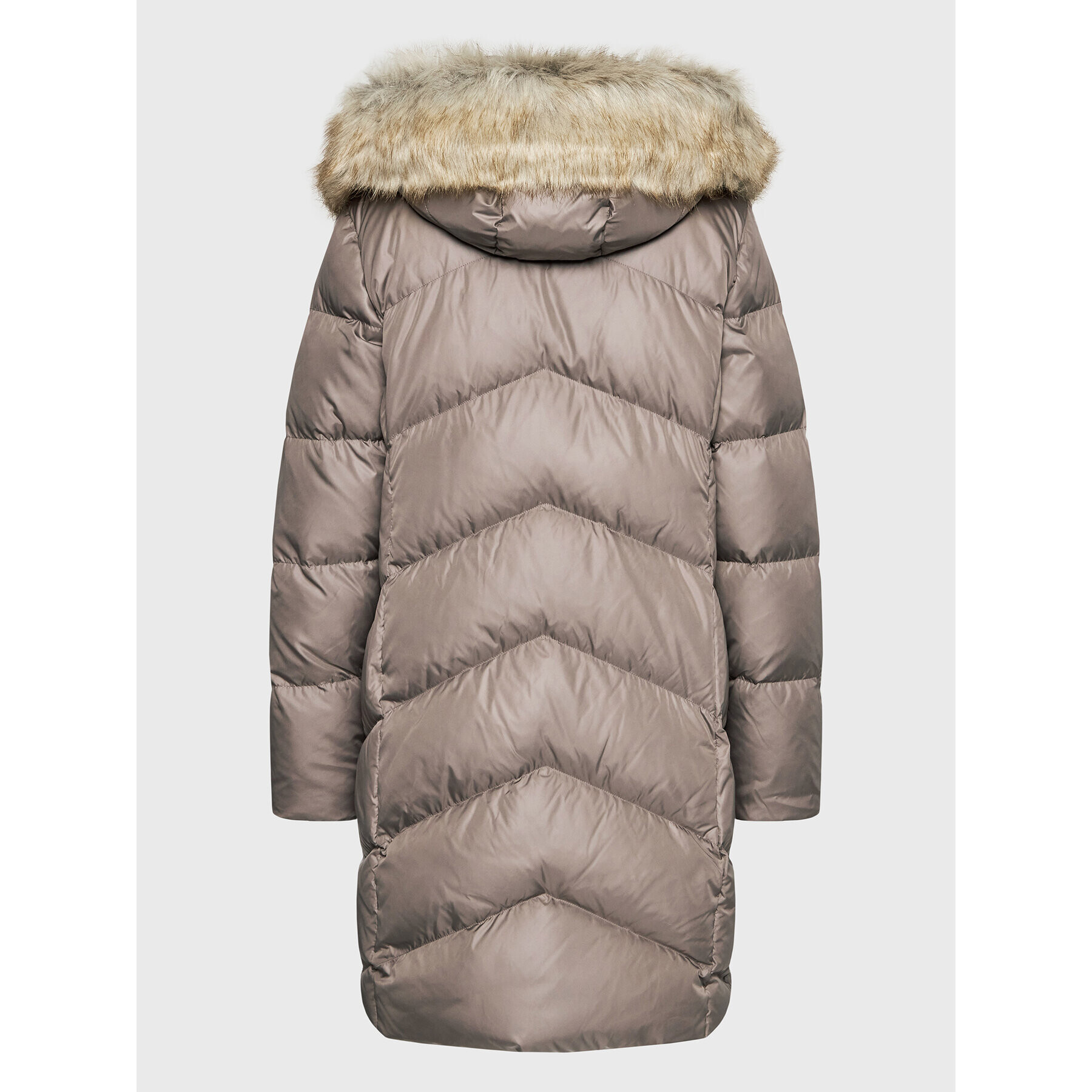 Calvin Klein Curve Пухено яке Essential K20K205144 Кафяв Regular Fit - Pepit.bg