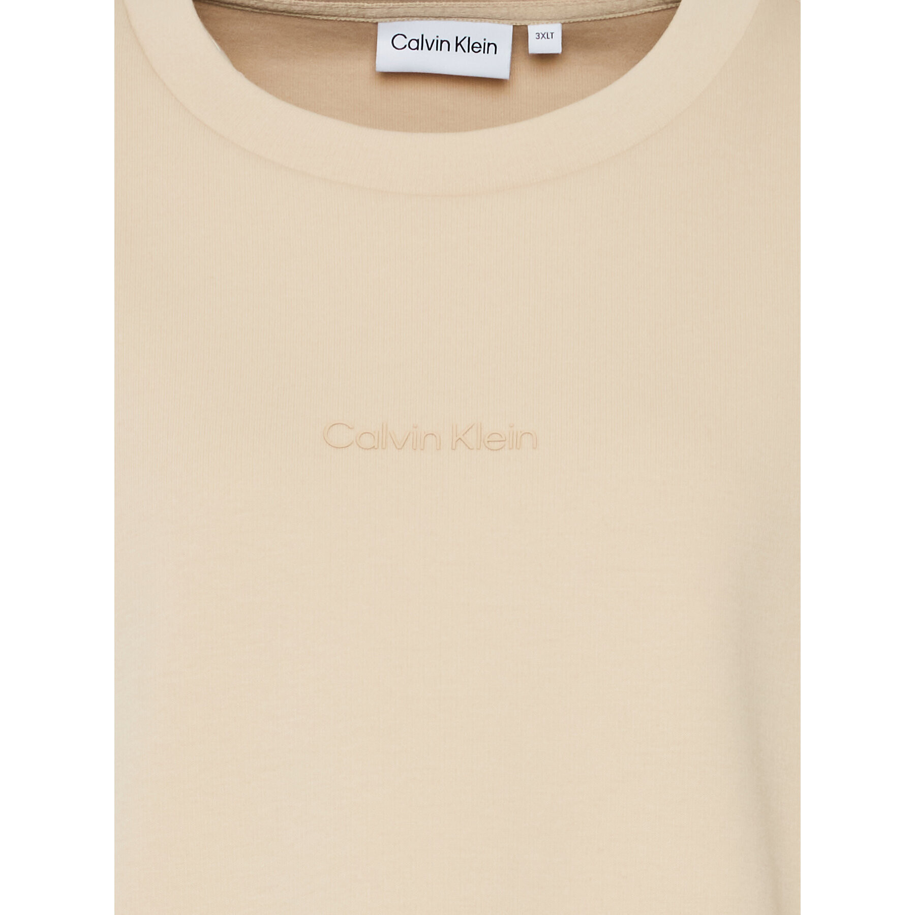 Calvin Klein Curve Суитшърт Inclu Micro Logo K20K205472 Бежов Regular Fit - Pepit.bg