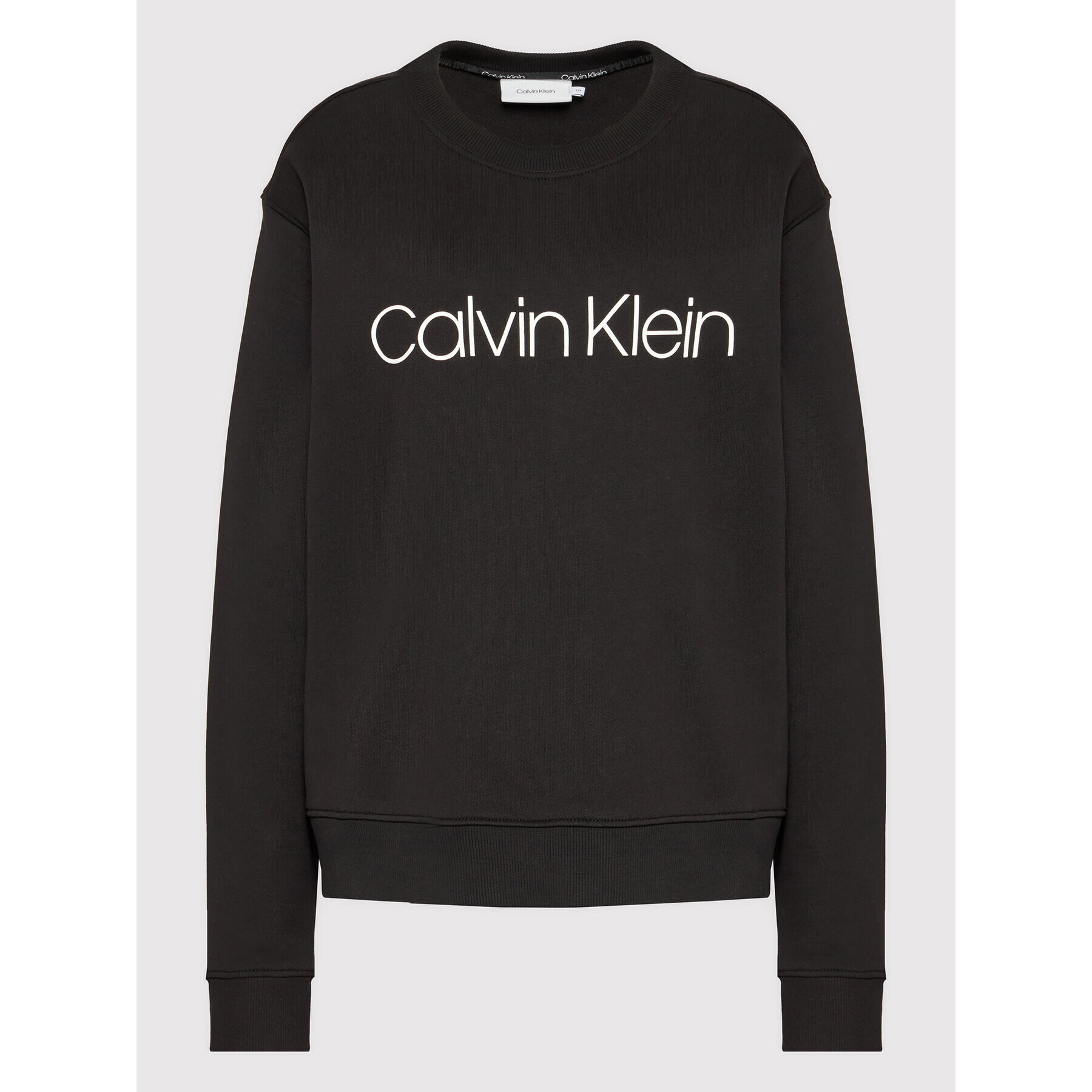 Calvin Klein Curve Суитшърт Inclusive Core Logo K20K203634 Черен Regular Fit - Pepit.bg