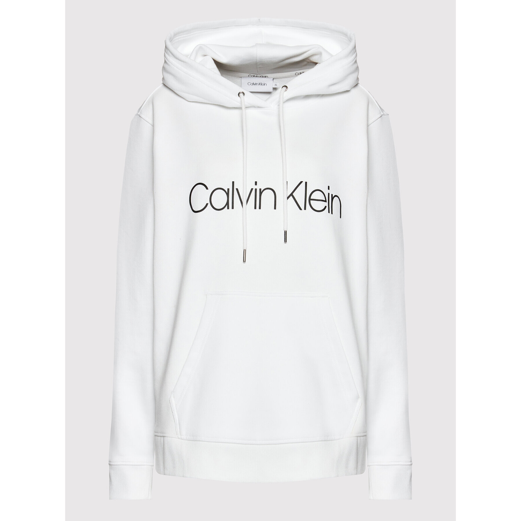 Calvin Klein Curve Суитшърт Inclusive Core Logo K20K203635 Бял Regular Fit - Pepit.bg