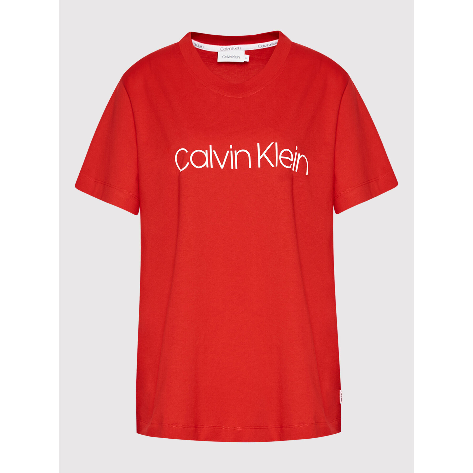 Calvin Klein Curve Тишърт Inclusive K20K203633 Червен Regular Fit - Pepit.bg