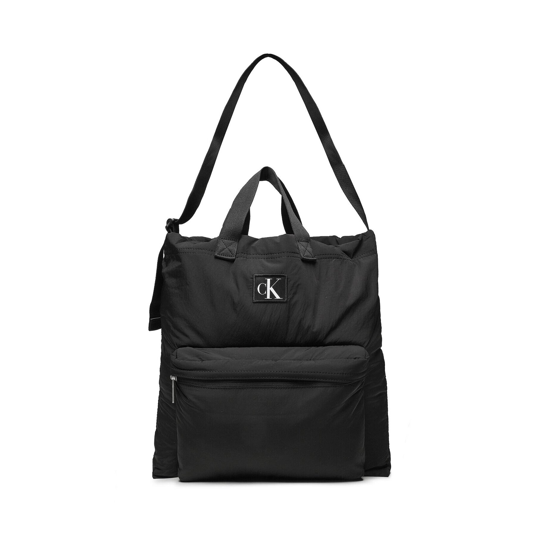 Calvin Klein Дамска чанта City Nylon Flight Tote 40 K60K610857 Черен - Pepit.bg