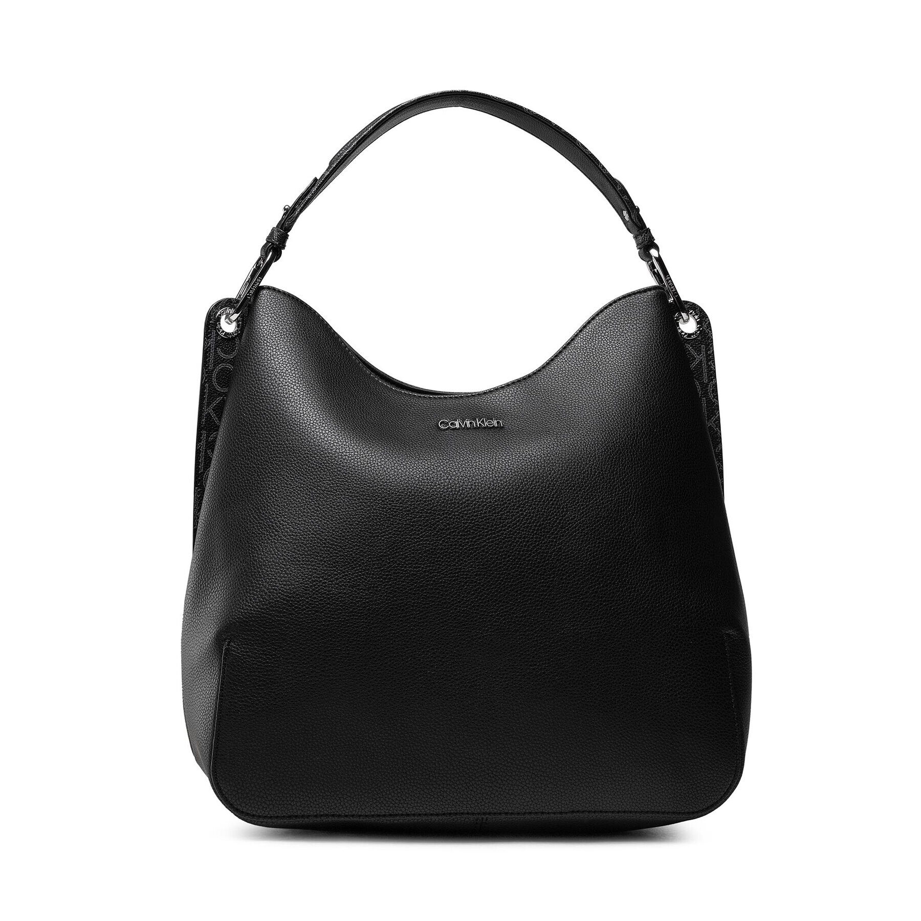 Calvin Klein Дамска чанта Ck Accent Hobo Md K60K608440 Черен - Pepit.bg