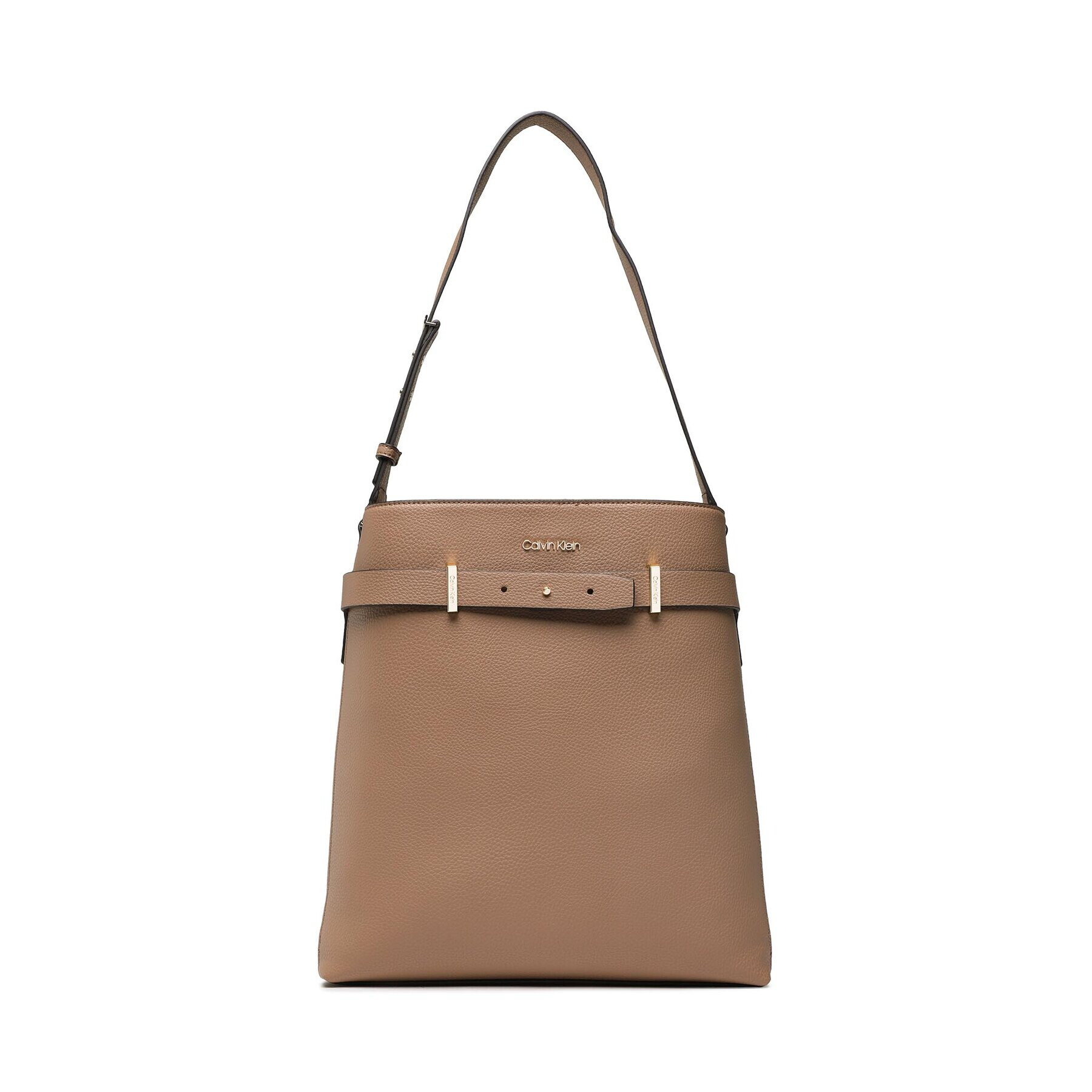 Calvin Klein Дамска чанта Ck Code Hobo K60K609904 Кафяв - Pepit.bg