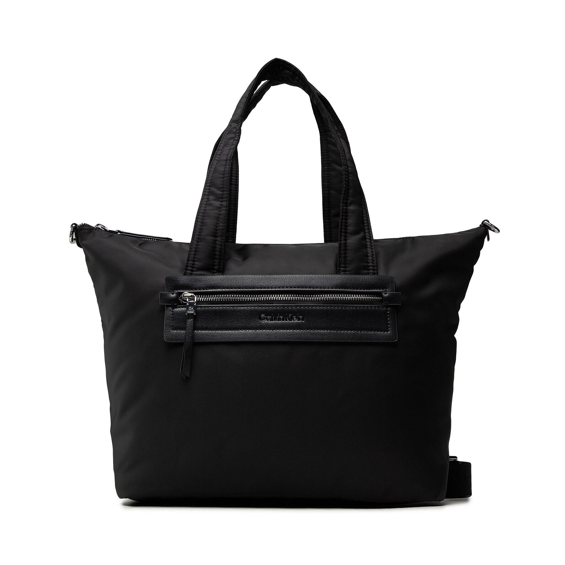 Calvin Klein Дамска чанта Ck Essential Shopper W/Zip Lg K60K608672 Черен - Pepit.bg