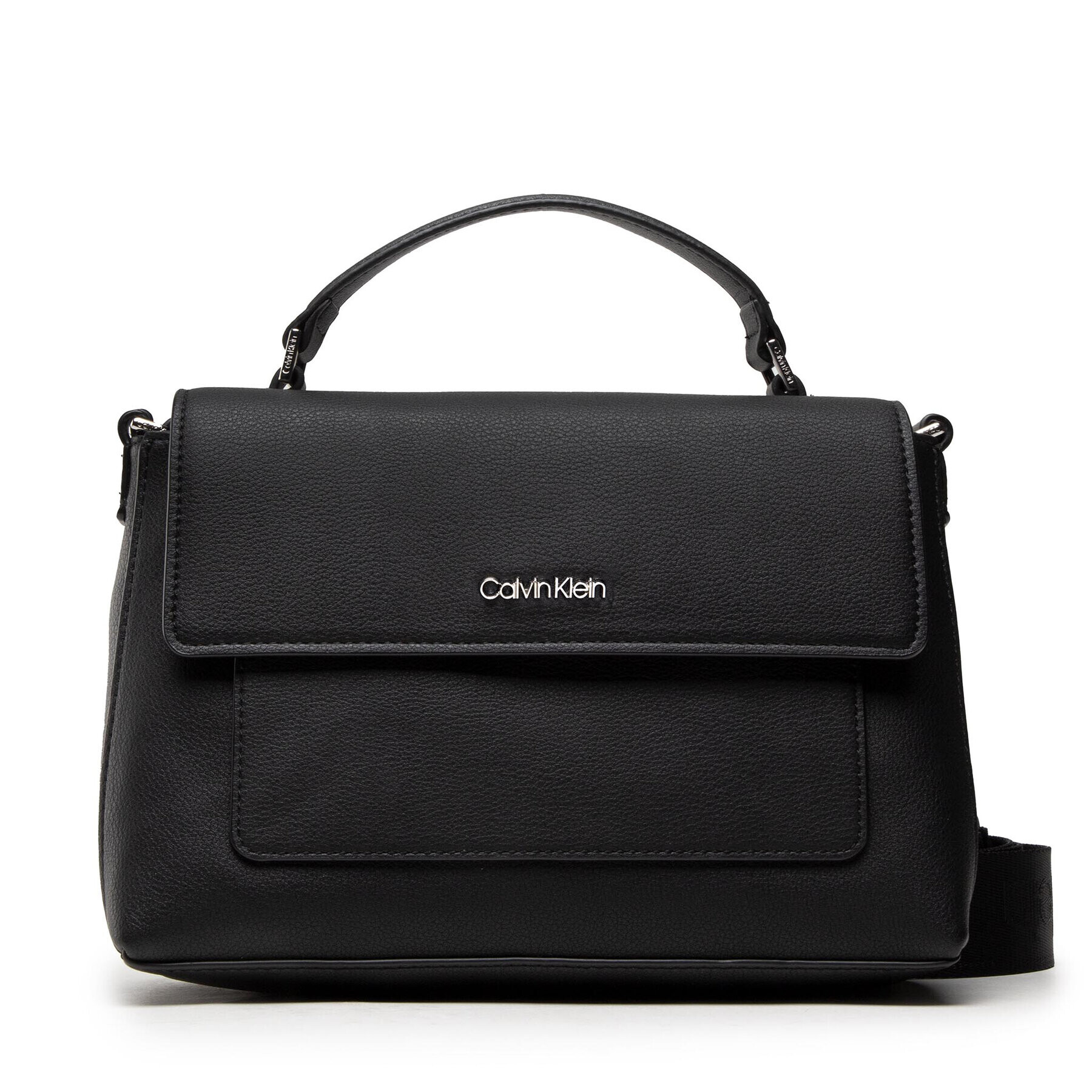 Calvin Klein Дамска чанта Ck Must Flap Top H Bag Md K60K609119 Черен - Pepit.bg