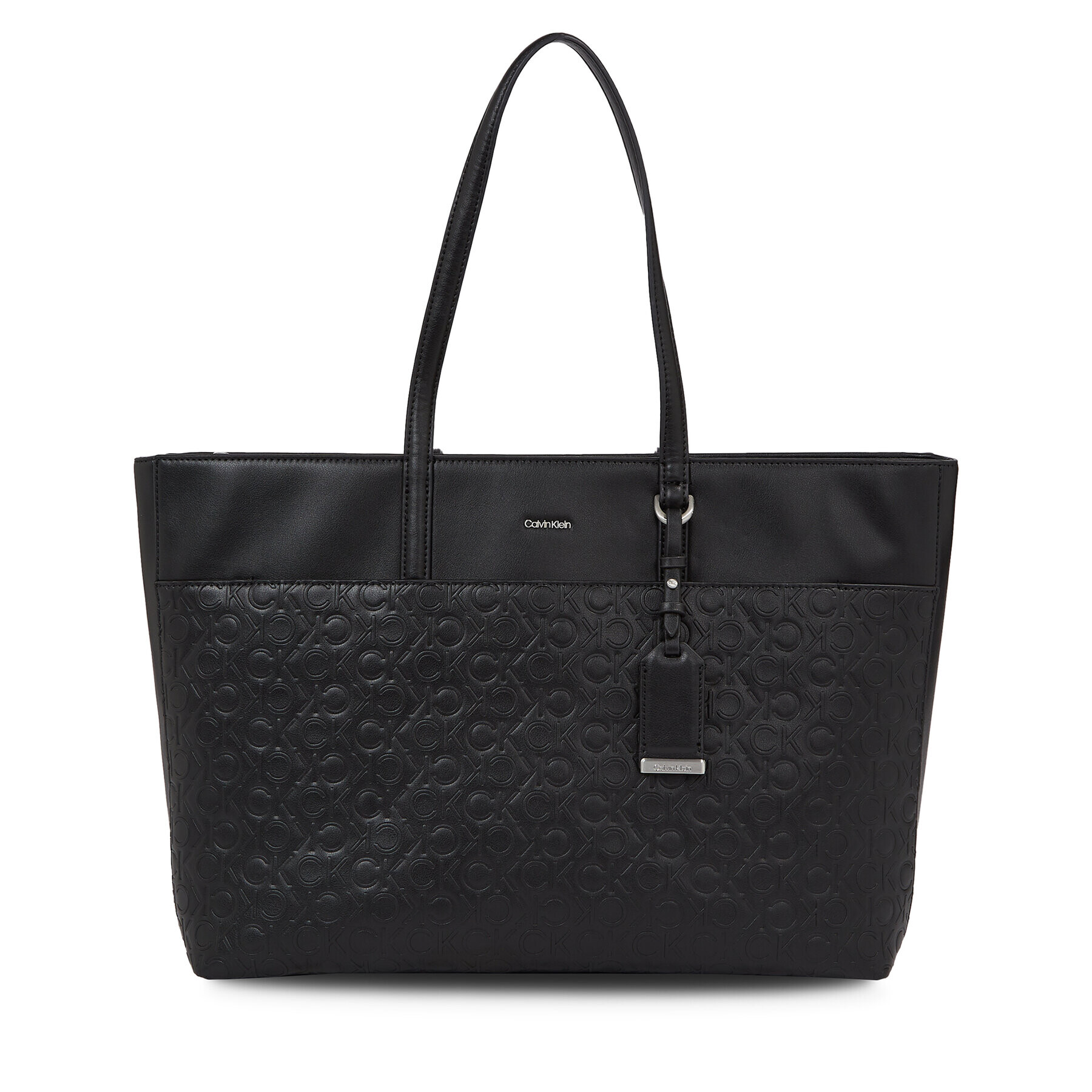 Calvin Klein Дамска чанта Ck Must Shopper Lg - Emb Mono K60K610924 Черен - Pepit.bg