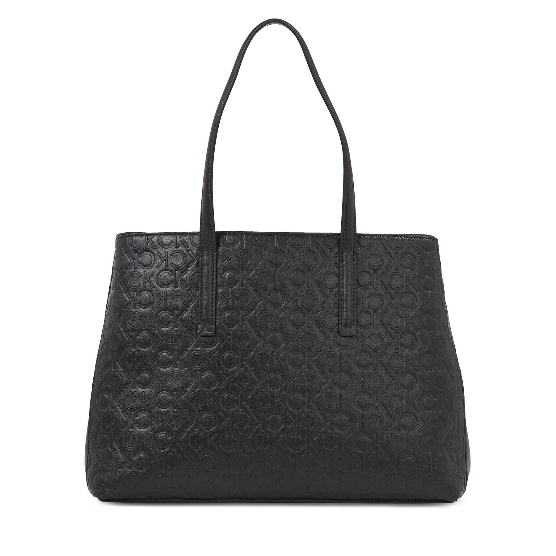 Calvin Klein Дамска чанта Ck Must Tote Md-Emb Mono K60K611276 Черен - Pepit.bg